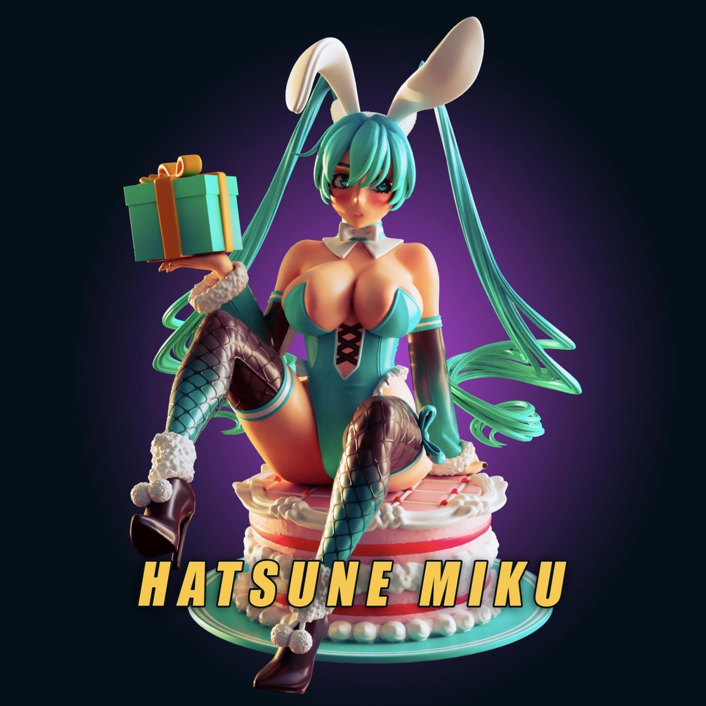 Vocaloid Bunny Girl Model Kit | 3D Resin Printed Figurine | Officer Rhu