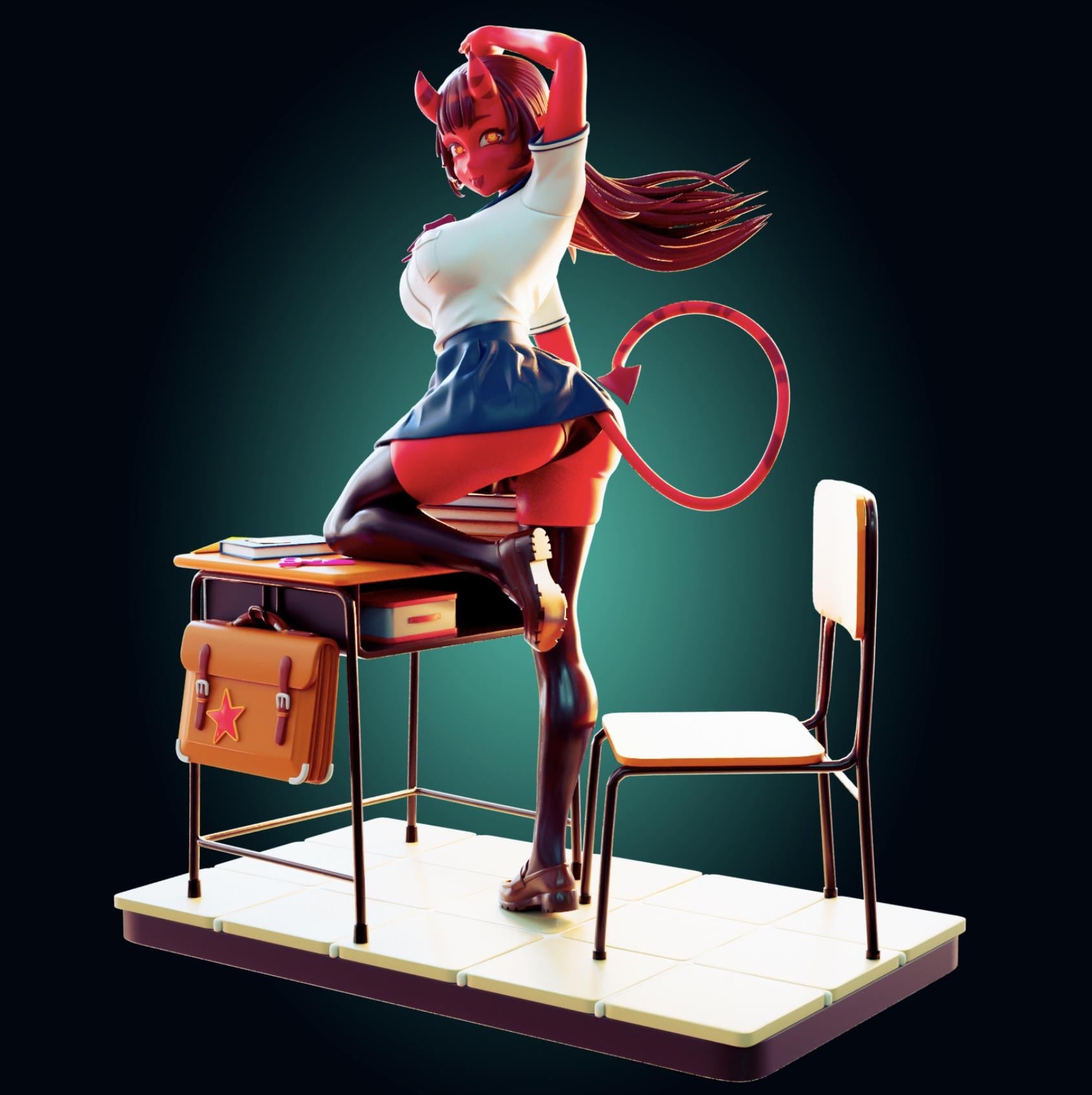 Succubus Model Kit | 3D Resin Printed Figurine | Officer Rhu