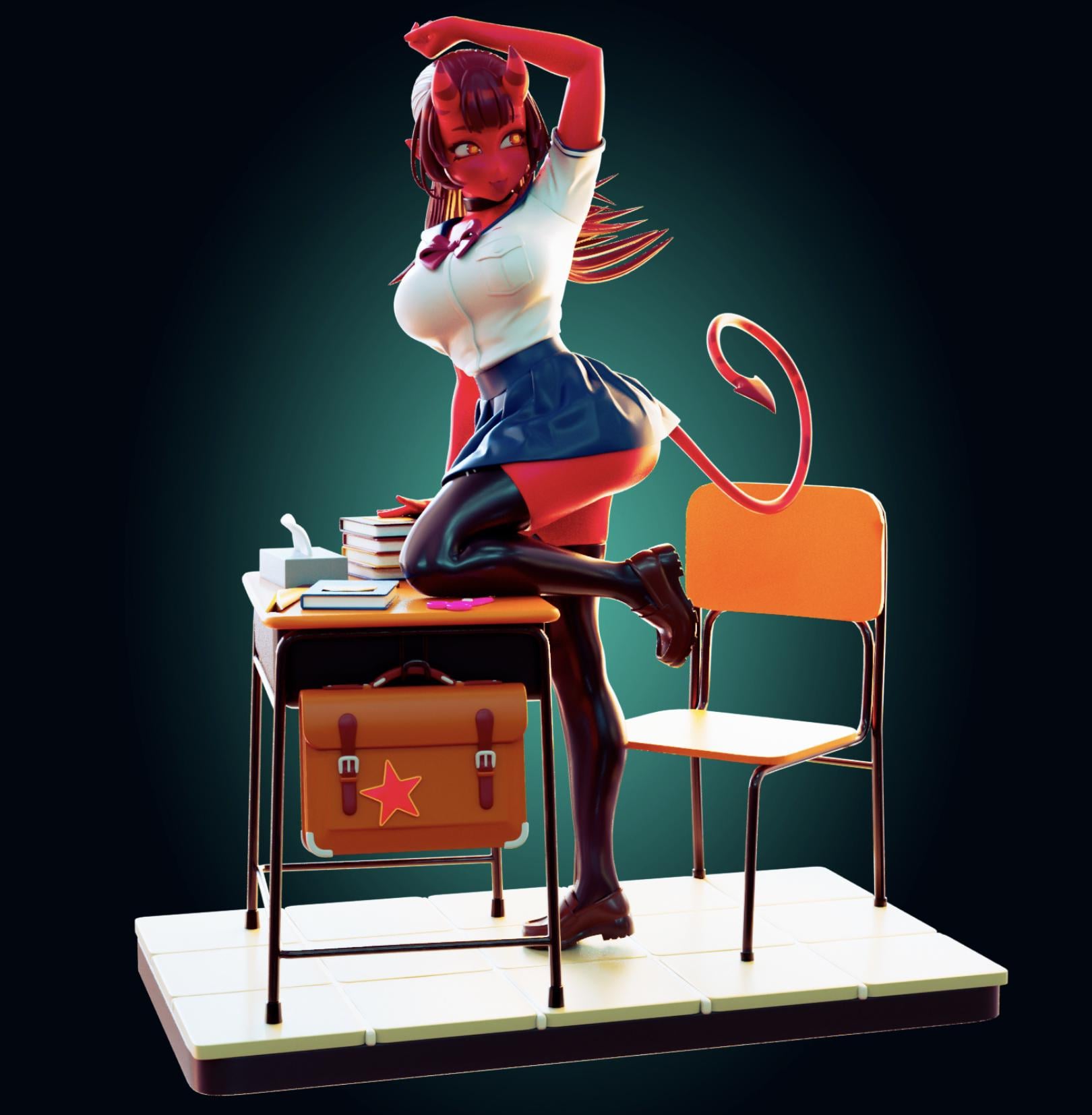Succubus Model Kit | 3D Resin Printed Figurine | Officer Rhu