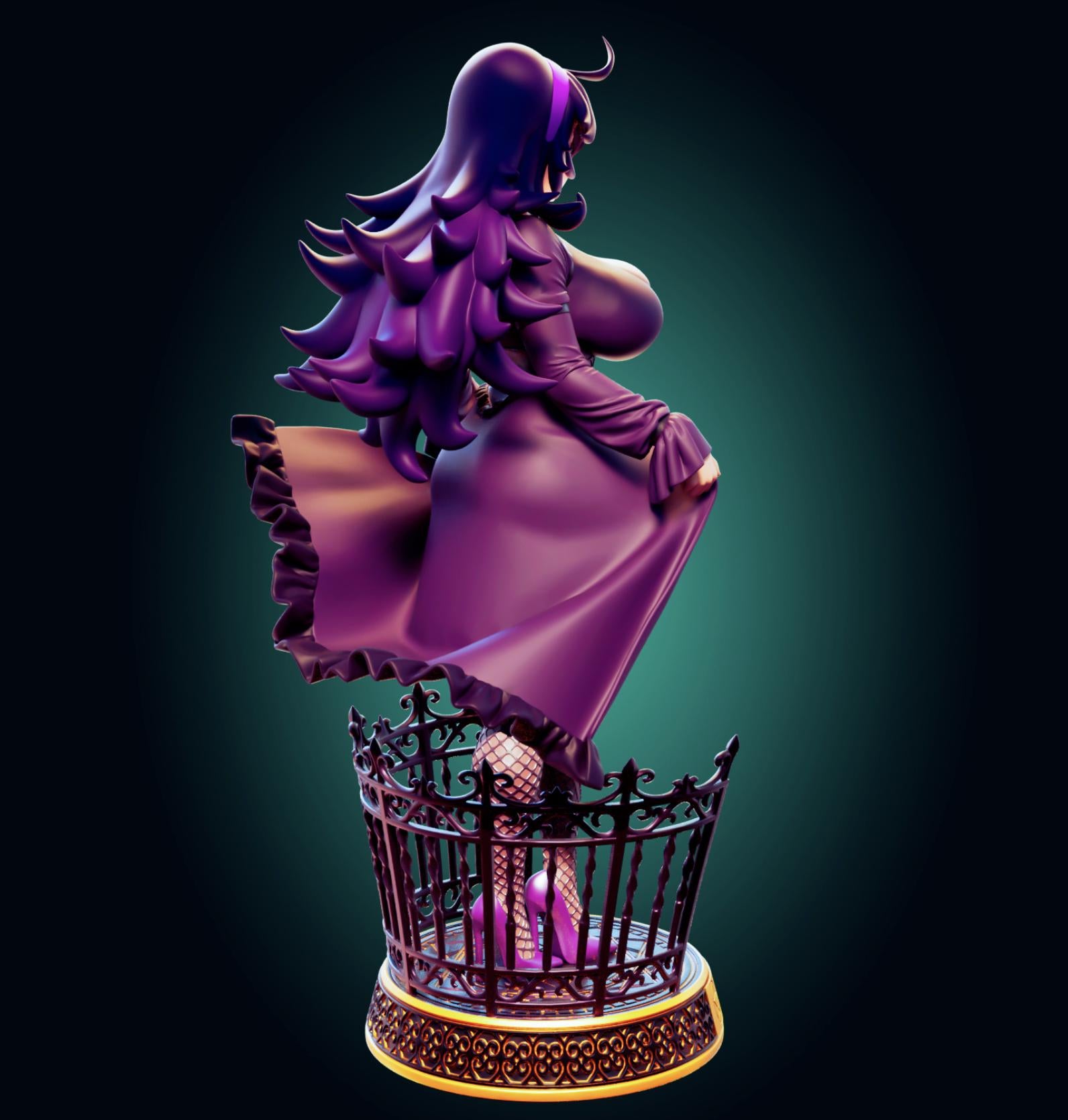 Witch Girl Model Kit | 3D Resin Printed Figurine | Officer Rhu