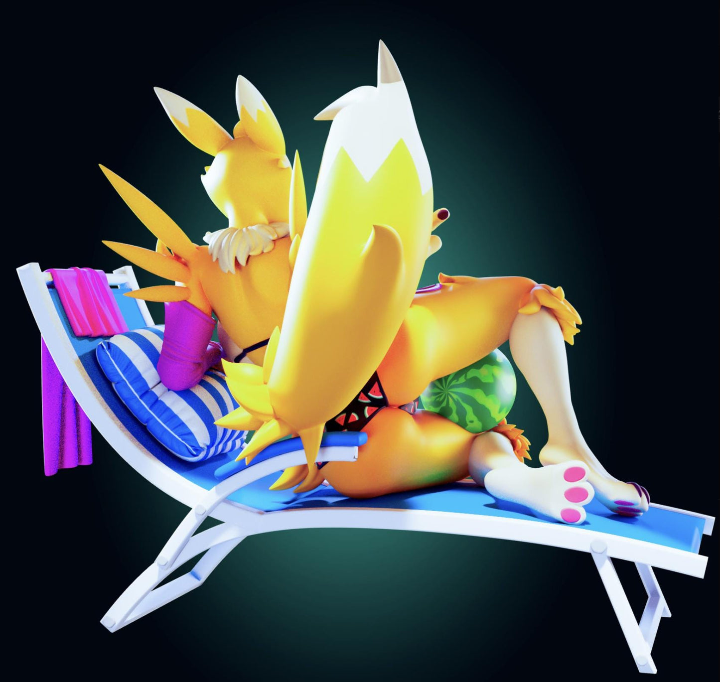 Fox Girl Model Kit | 3D Resin Printed Figurine | Officer Rhu