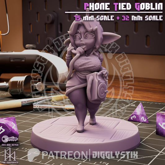 Phone Tied Goblin Miniature | Jigglystix