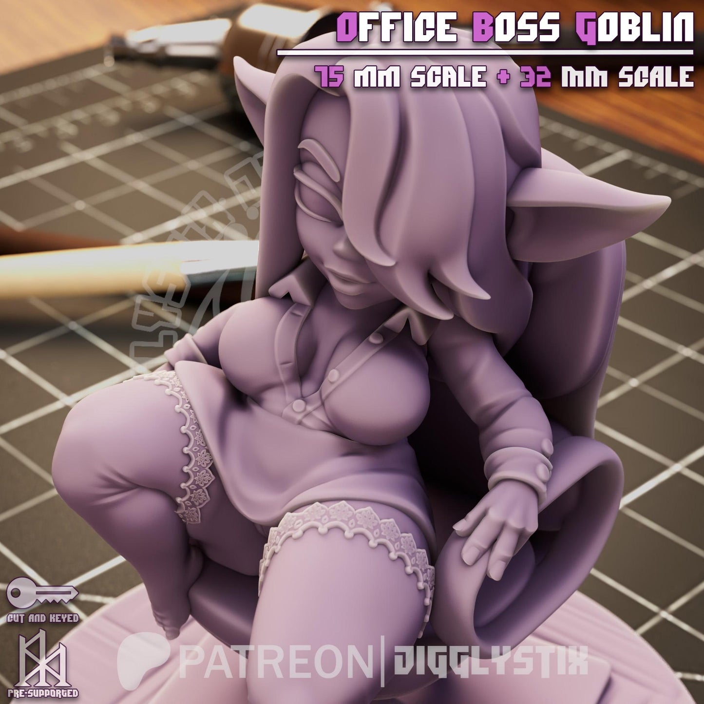 Office Boss Goblin Miniature | Jigglystix