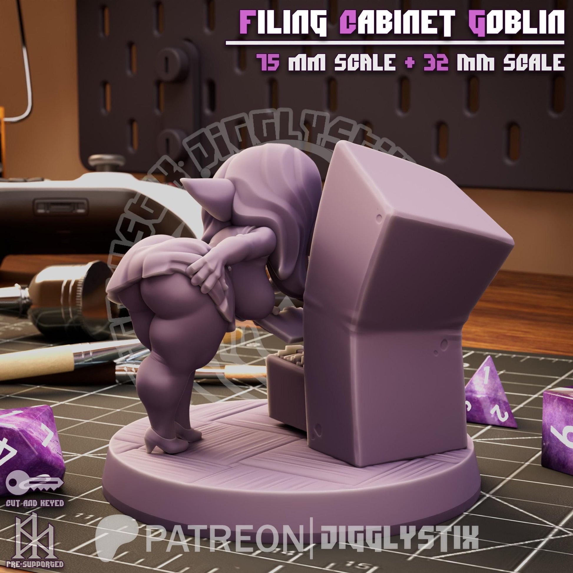 Filing Cabinet Goblin Miniature | Jigglystix