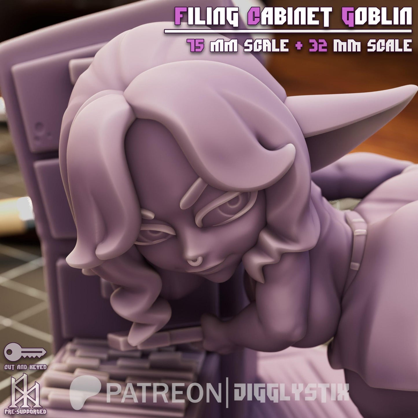 Filing Cabinet Goblin Miniature | Jigglystix