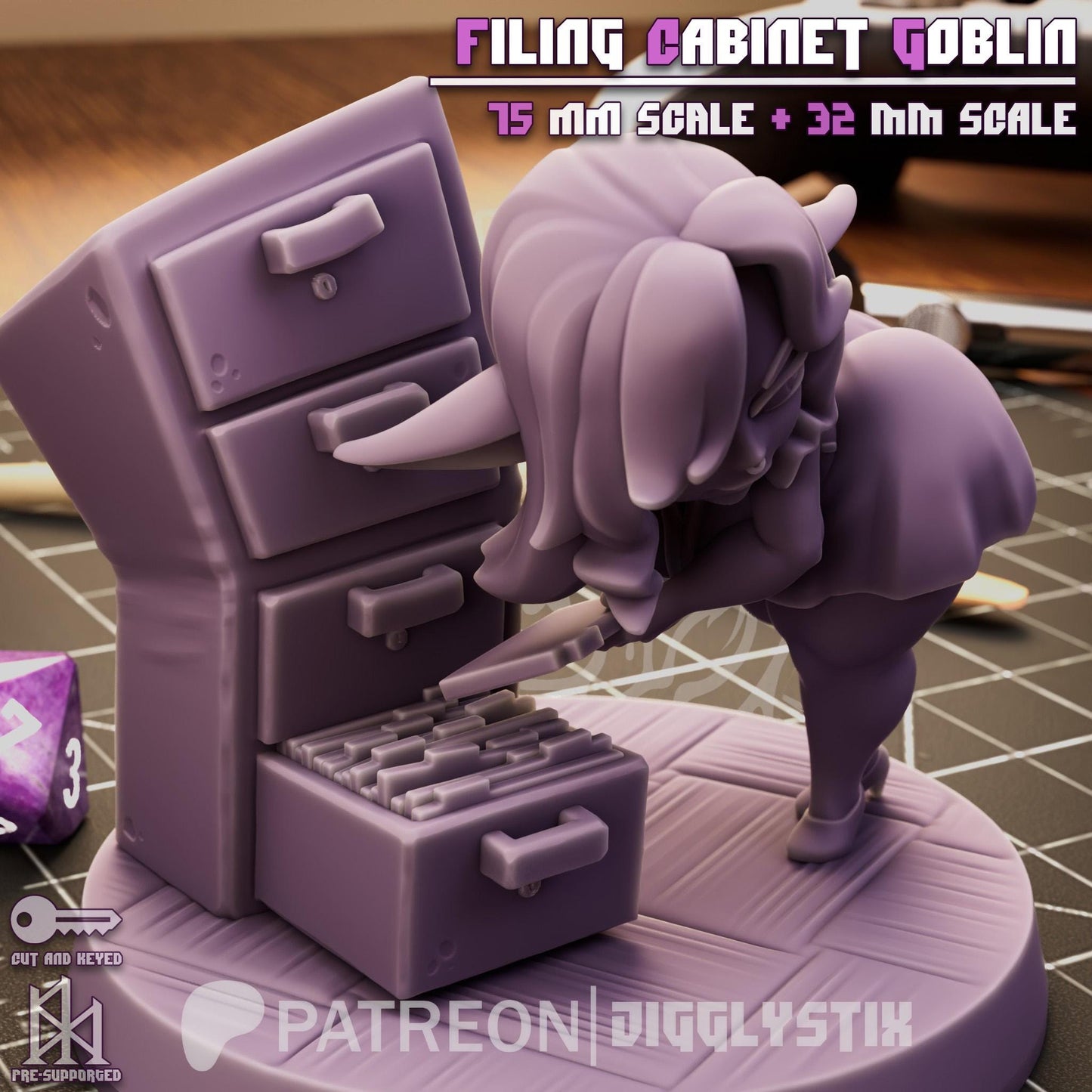 Filing Cabinet Goblin Miniature | Jigglystix