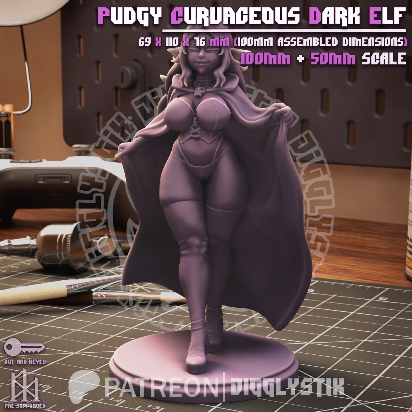 Curvy Elf Model Kit | Jigglystix