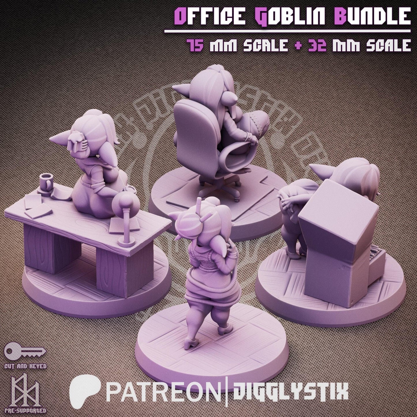 Office Goblin Girl Bundle | Jigglystix