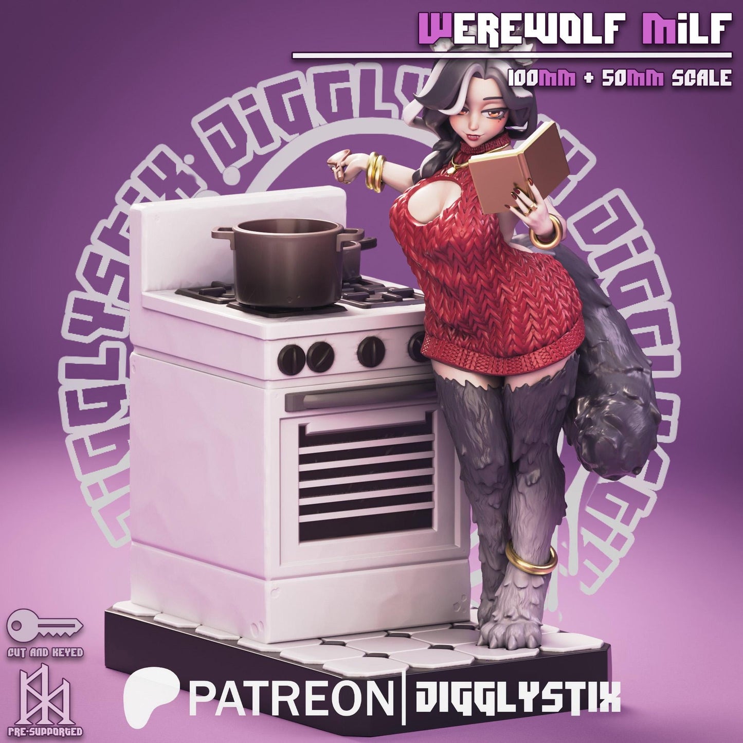 Werewolf Girl Mini | Jigglystix