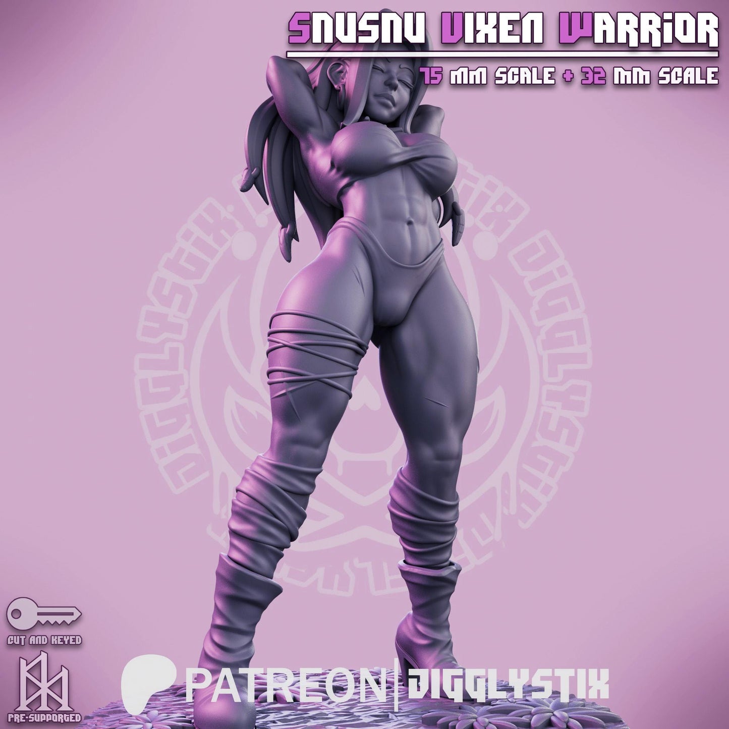 Amazon Warrior Woman Miniature | Jigglystix