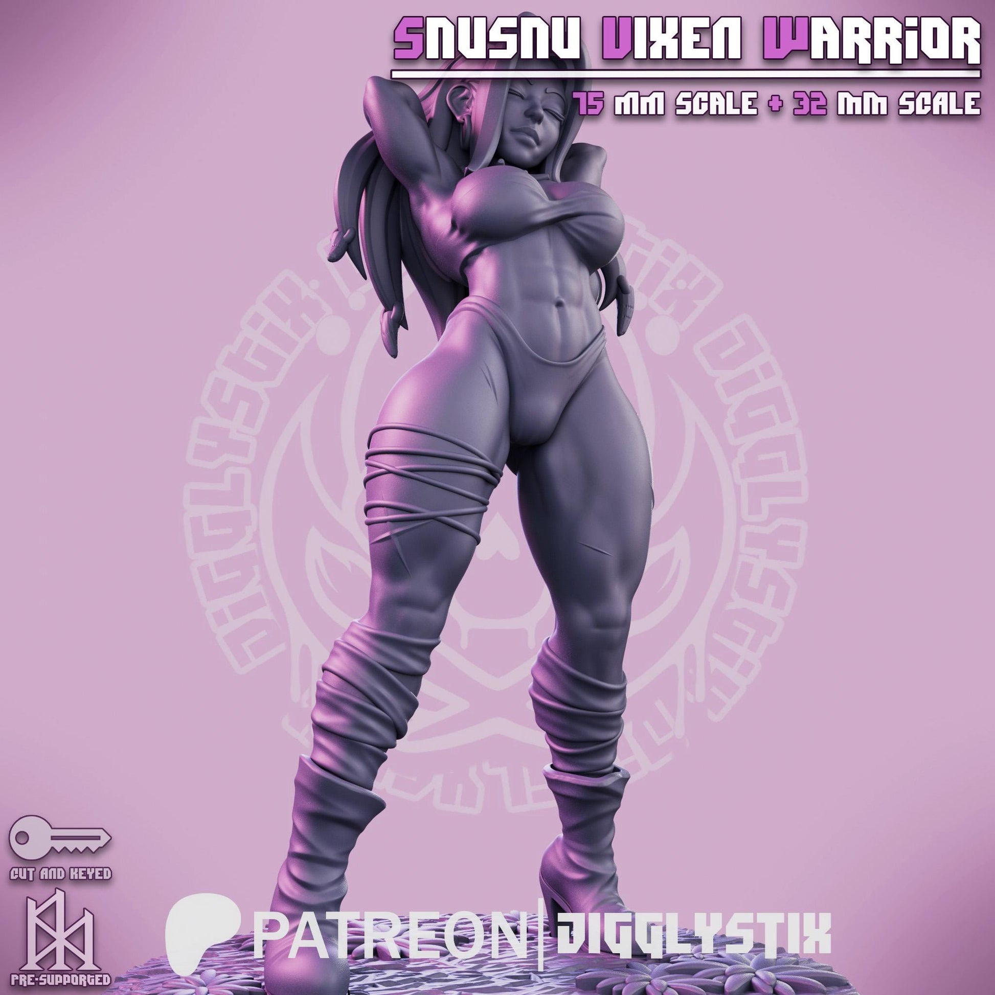 Amazon Warrior Woman Miniature | Jigglystix