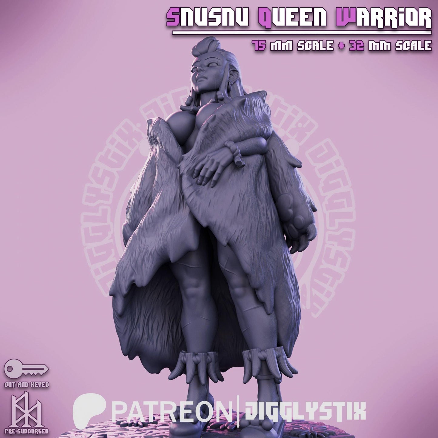 Amazonian Warrior Queen Miniature | Jigglystix