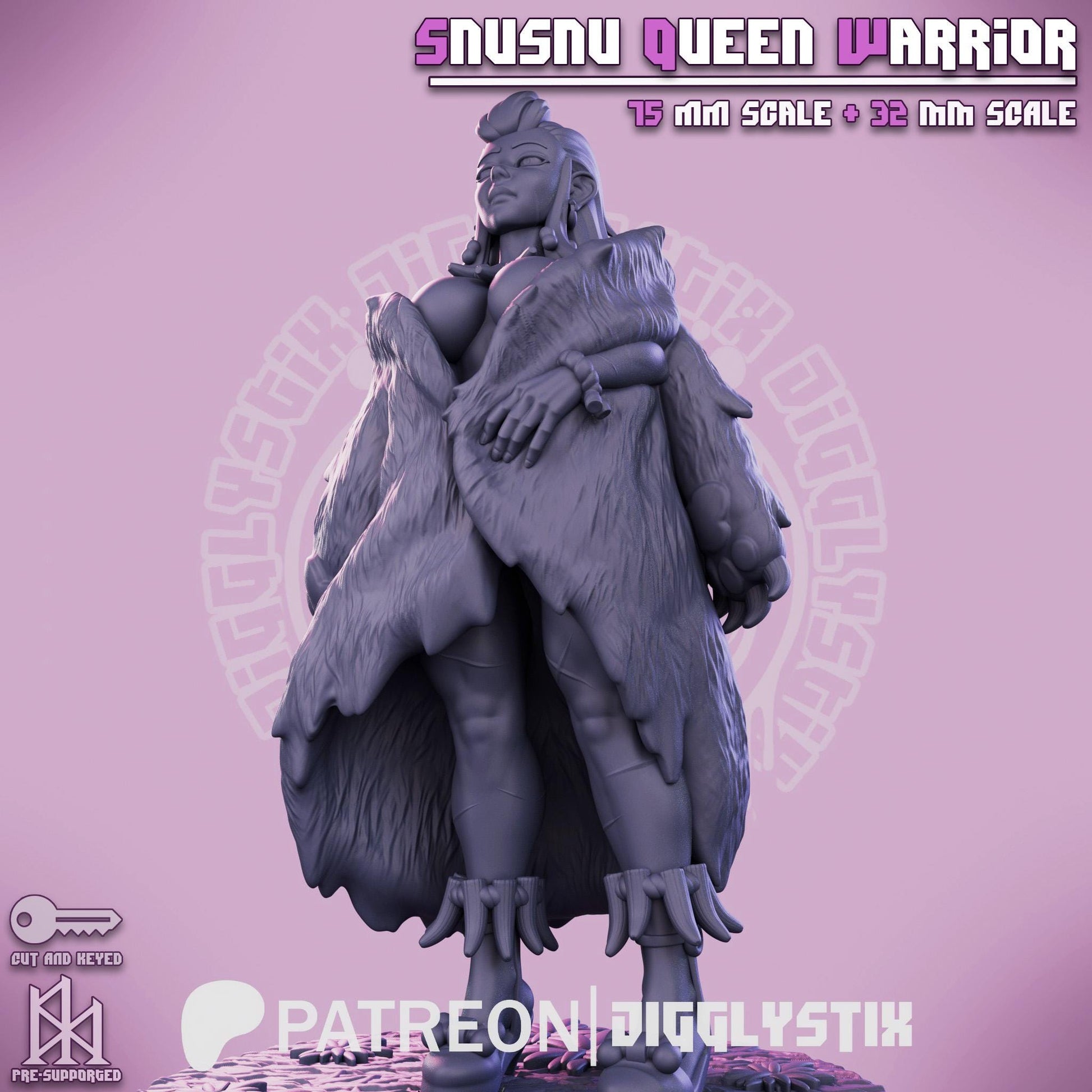 Amazonian Warrior Queen Miniature | Jigglystix