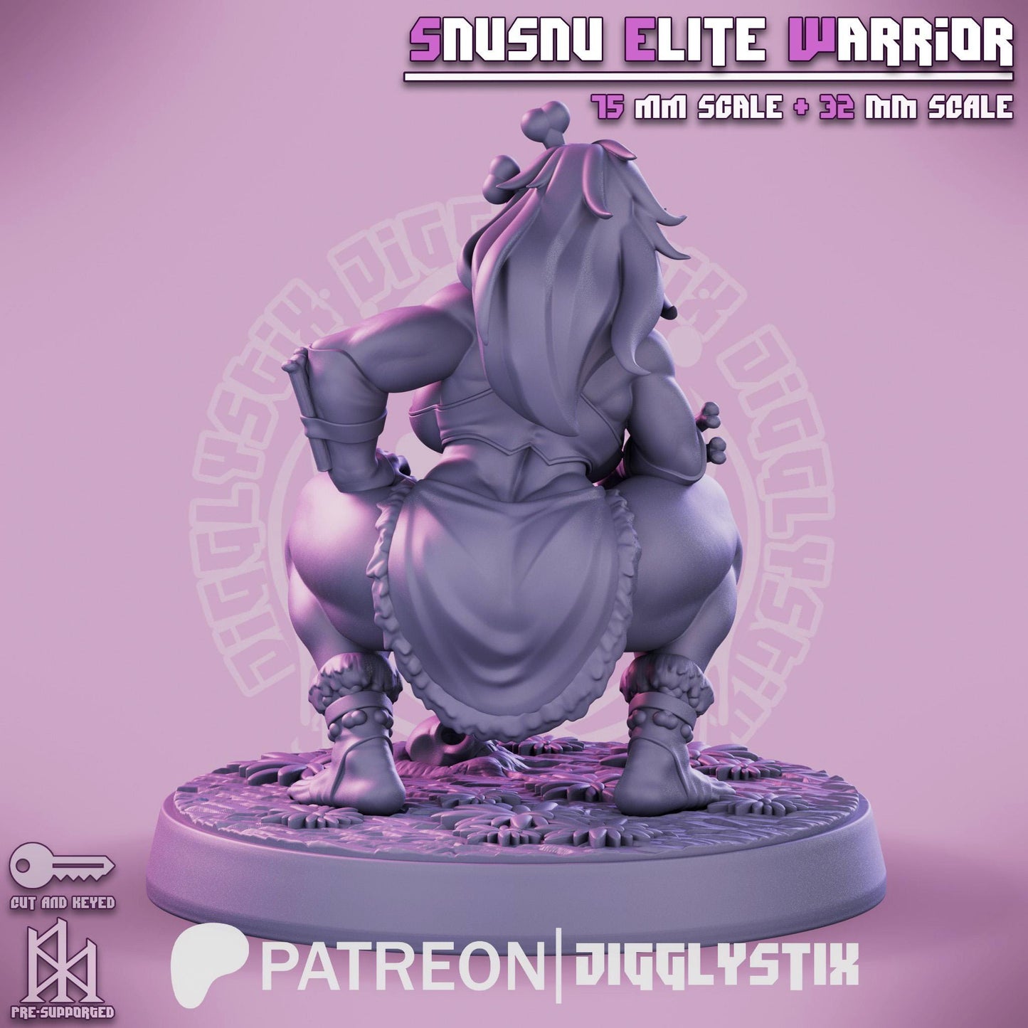 Amazonian Elite Warrior Miniature | Jigglystix