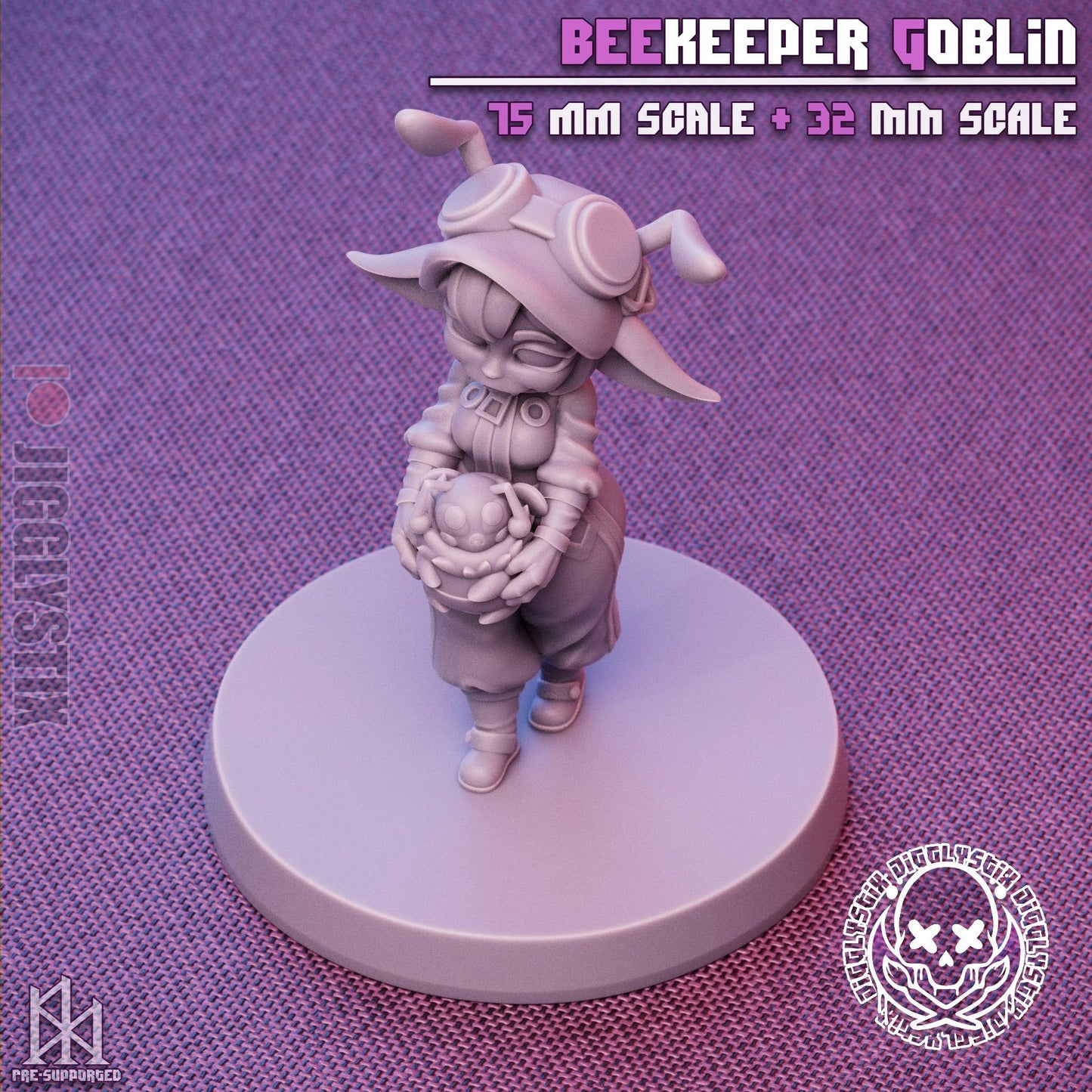 Beekeeper Goblin Girl Miniature | Jigglystix