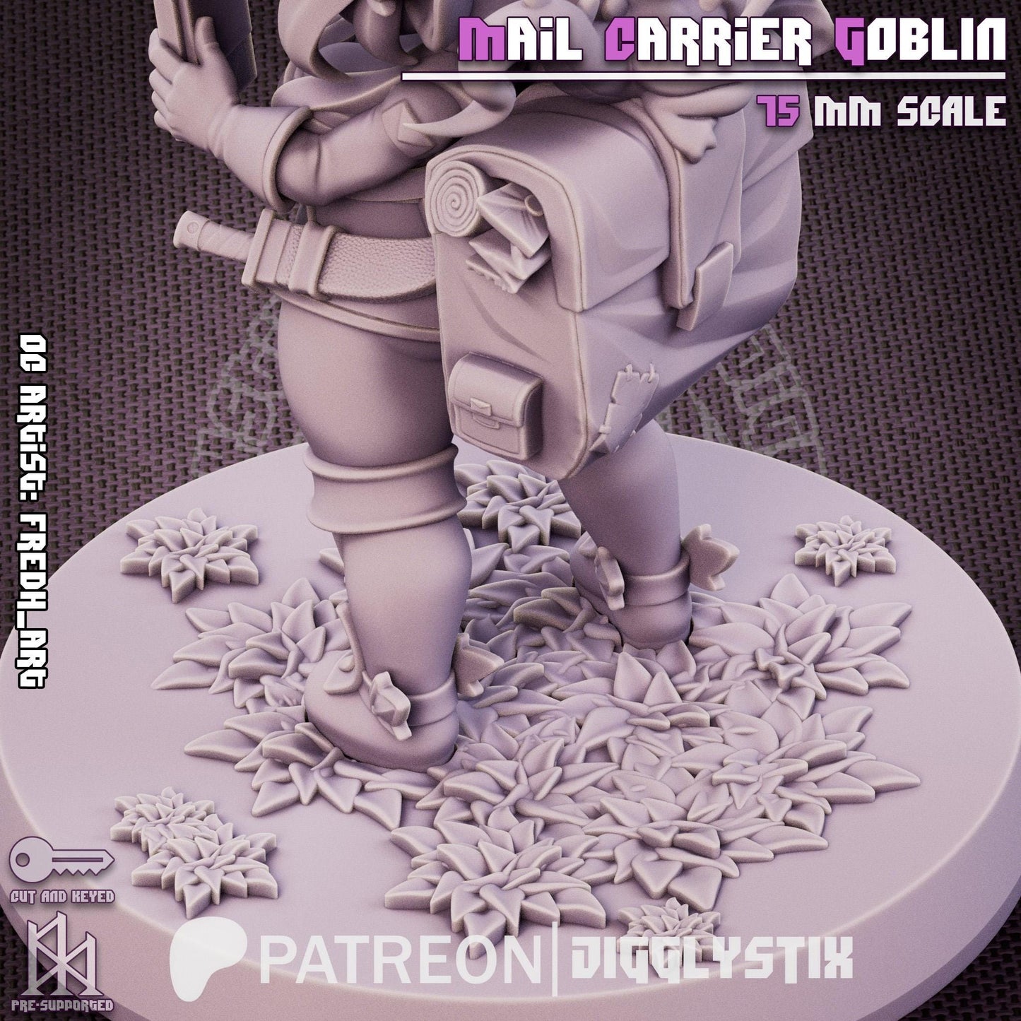 Mail Carrier Goblin Girl | 75mm | Jigglystix
