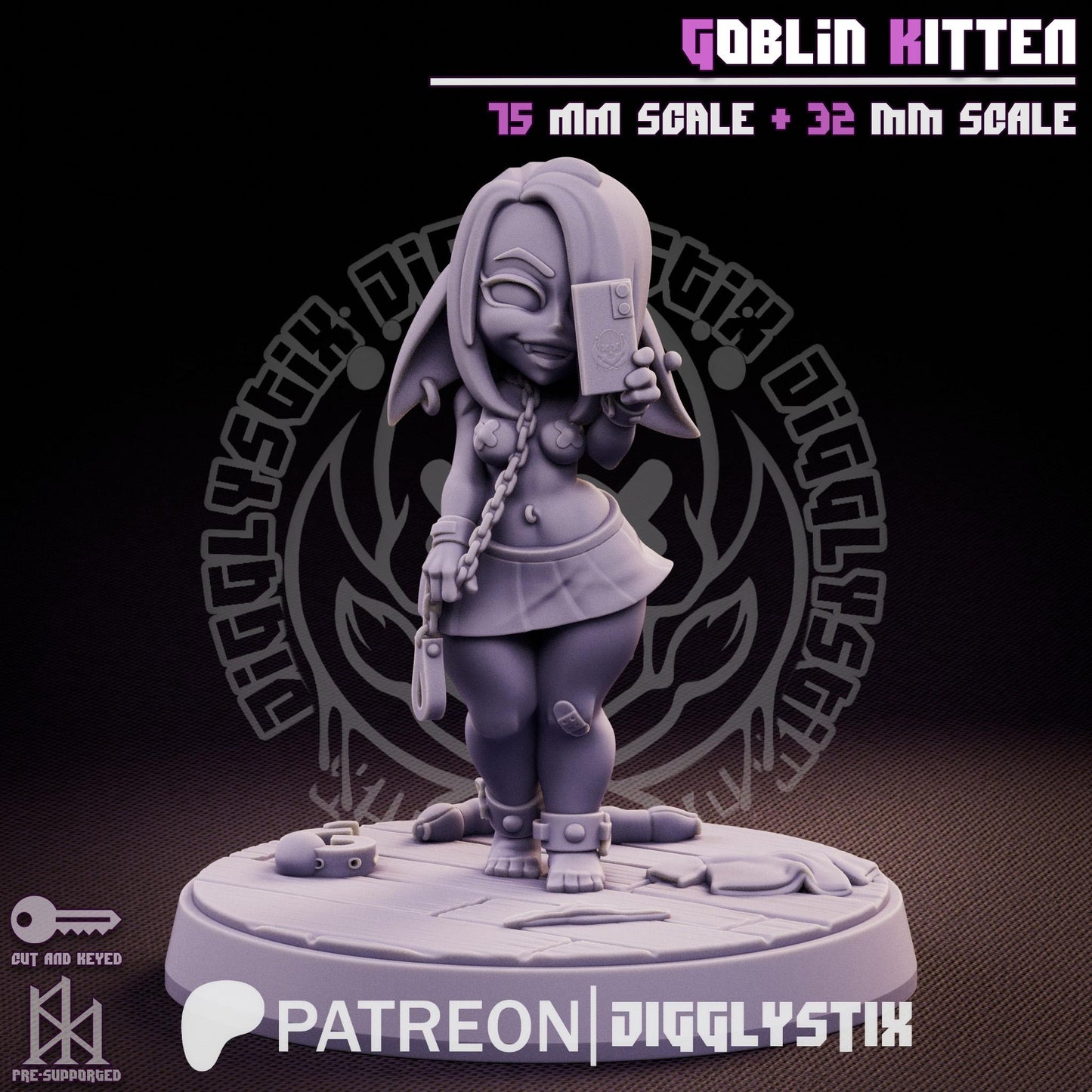 Goblin Kitten Miniature | Jigglystix