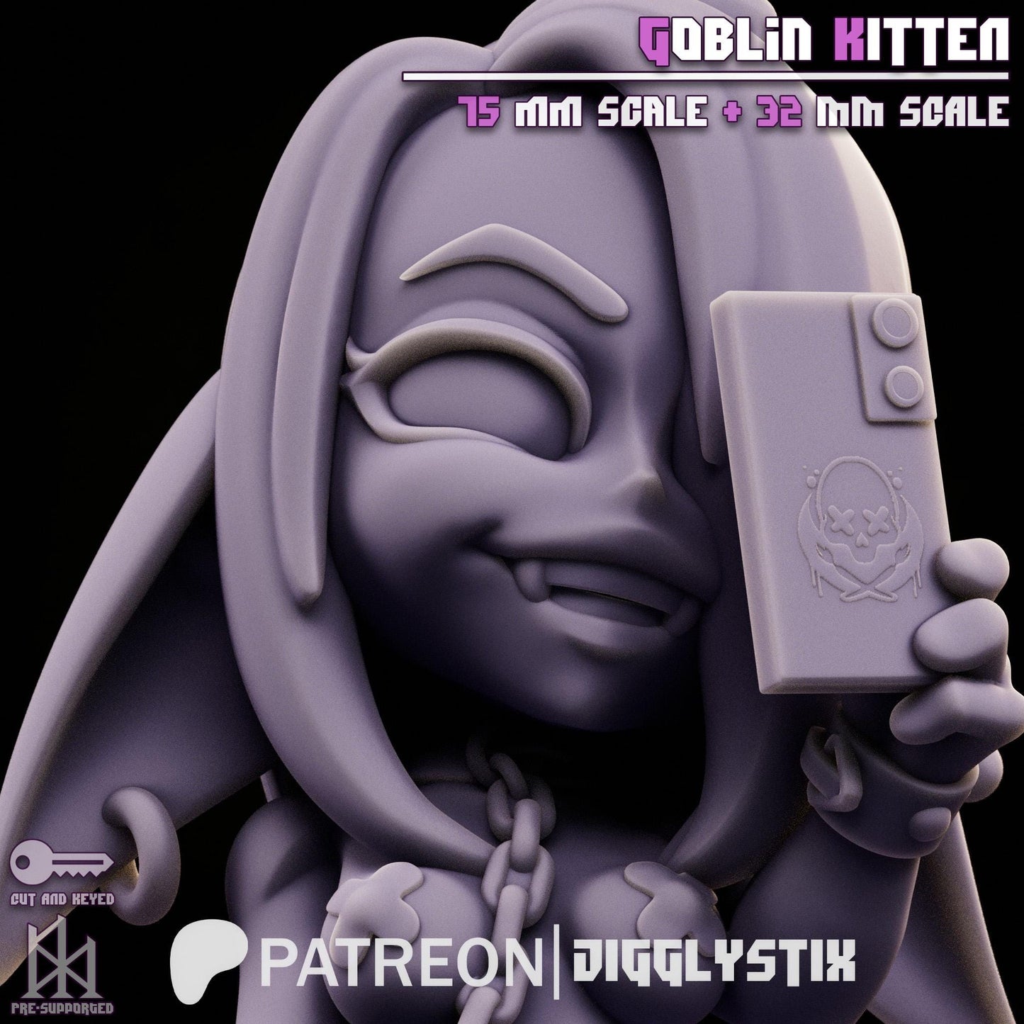 Goblin Kitten Miniature | Jigglystix