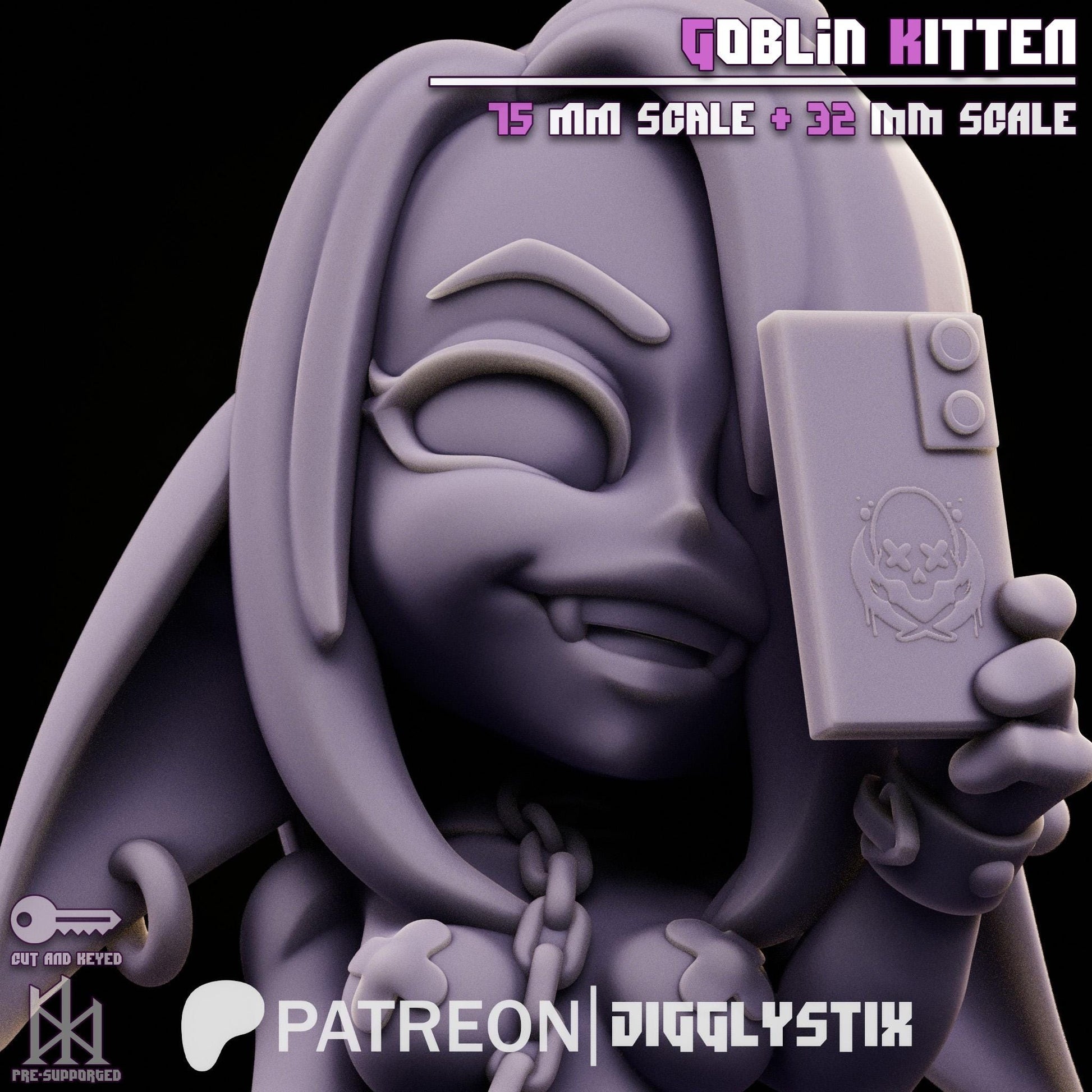 Goblin Kitten Miniature | Jigglystix