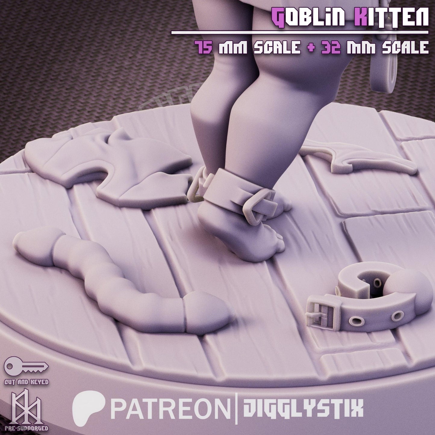 Goblin Kitten Miniature | Jigglystix