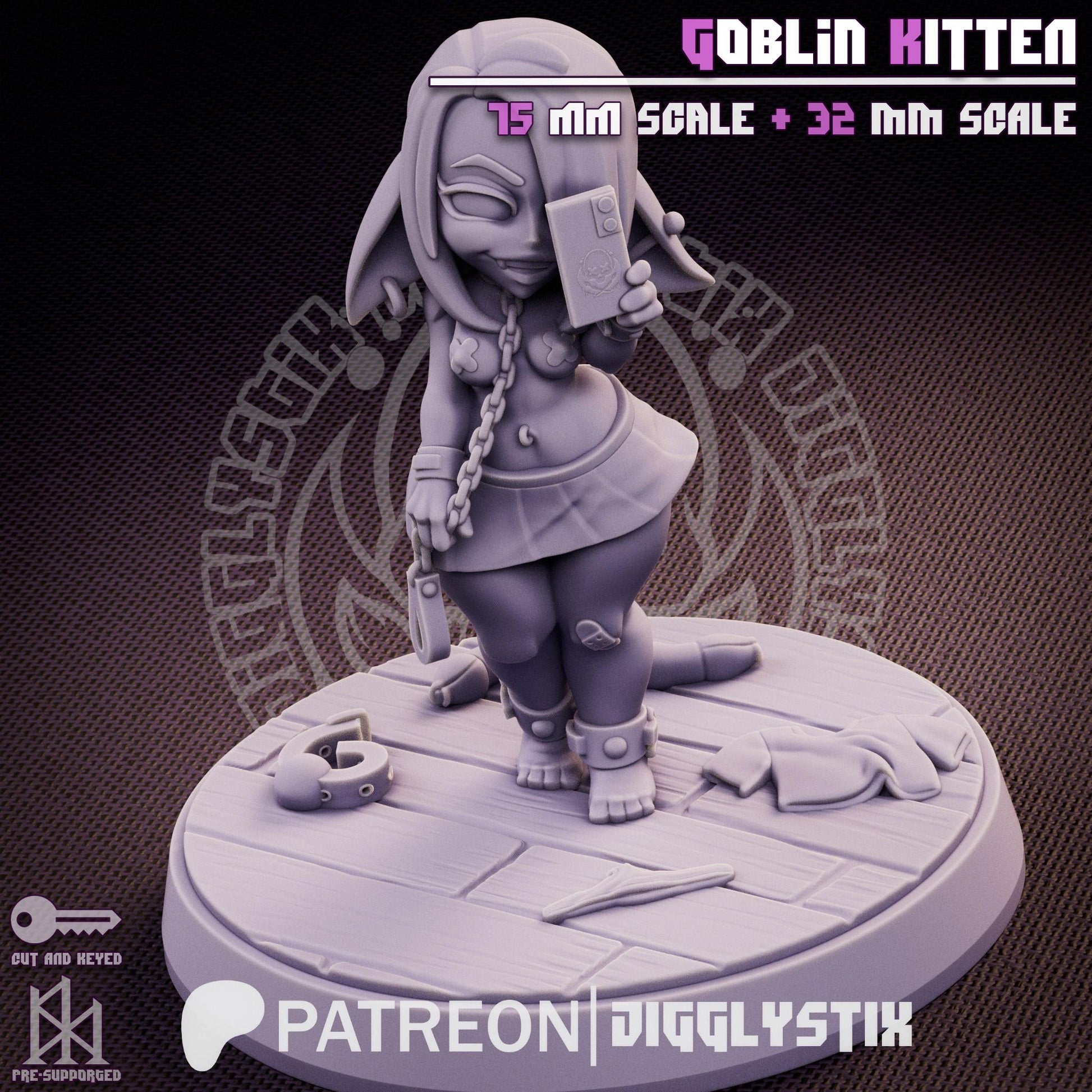 Goblin Kitten Miniature | Jigglystix