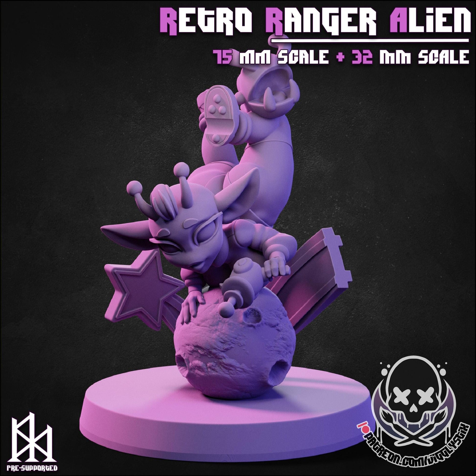 Retro Ranger Alien Miniature | Jigglystix