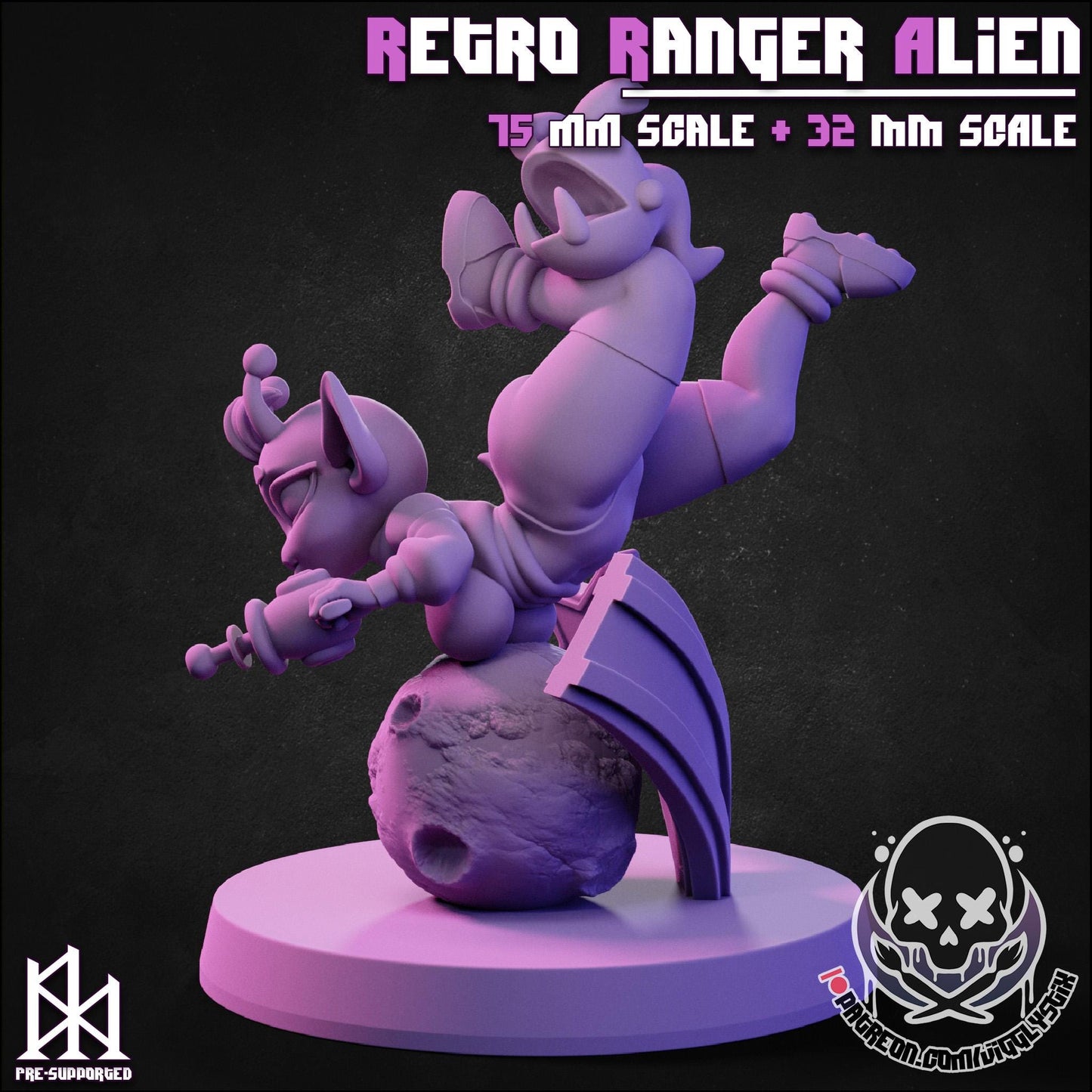 Retro Ranger Alien Miniature | Jigglystix