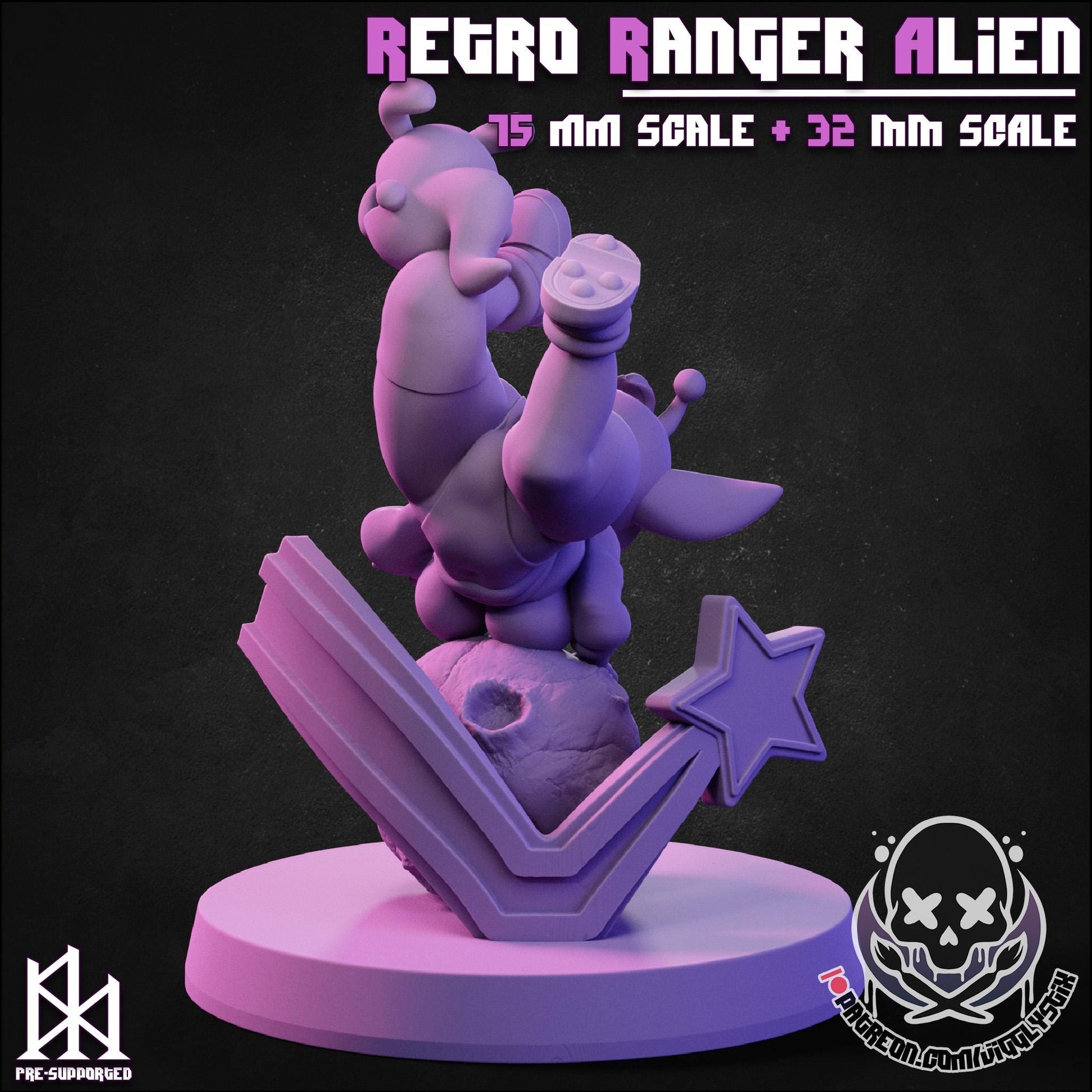 Retro Ranger Alien Miniature | Jigglystix
