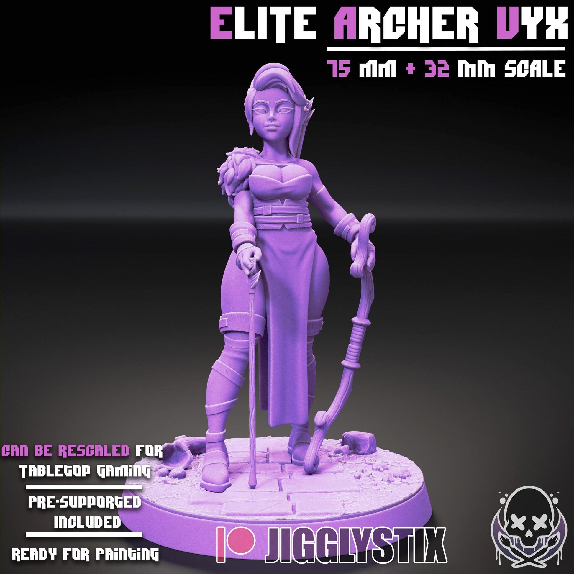 Elite Archer Vyx Miniature | Jigglystix