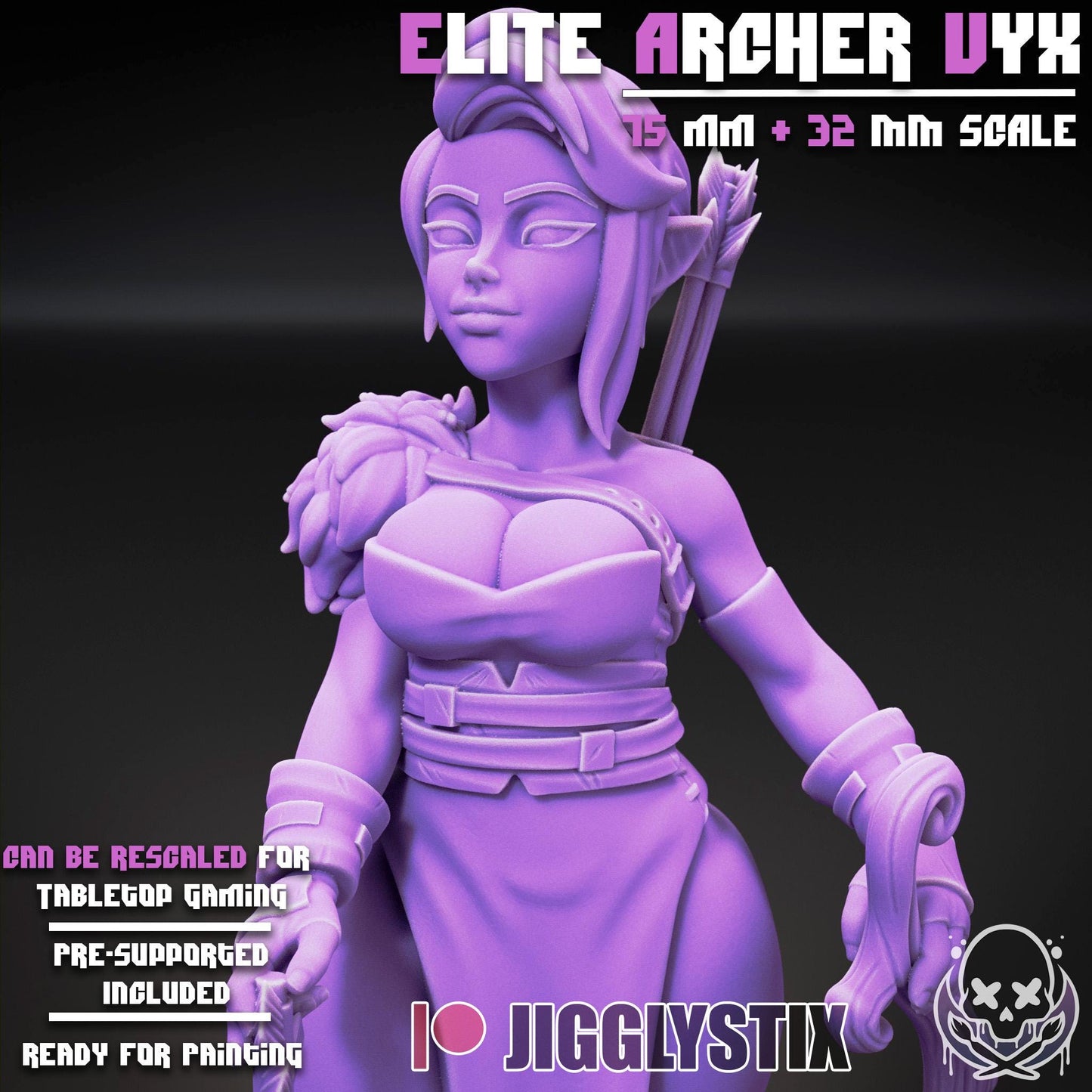 Elite Archer Vyx Miniature | Jigglystix
