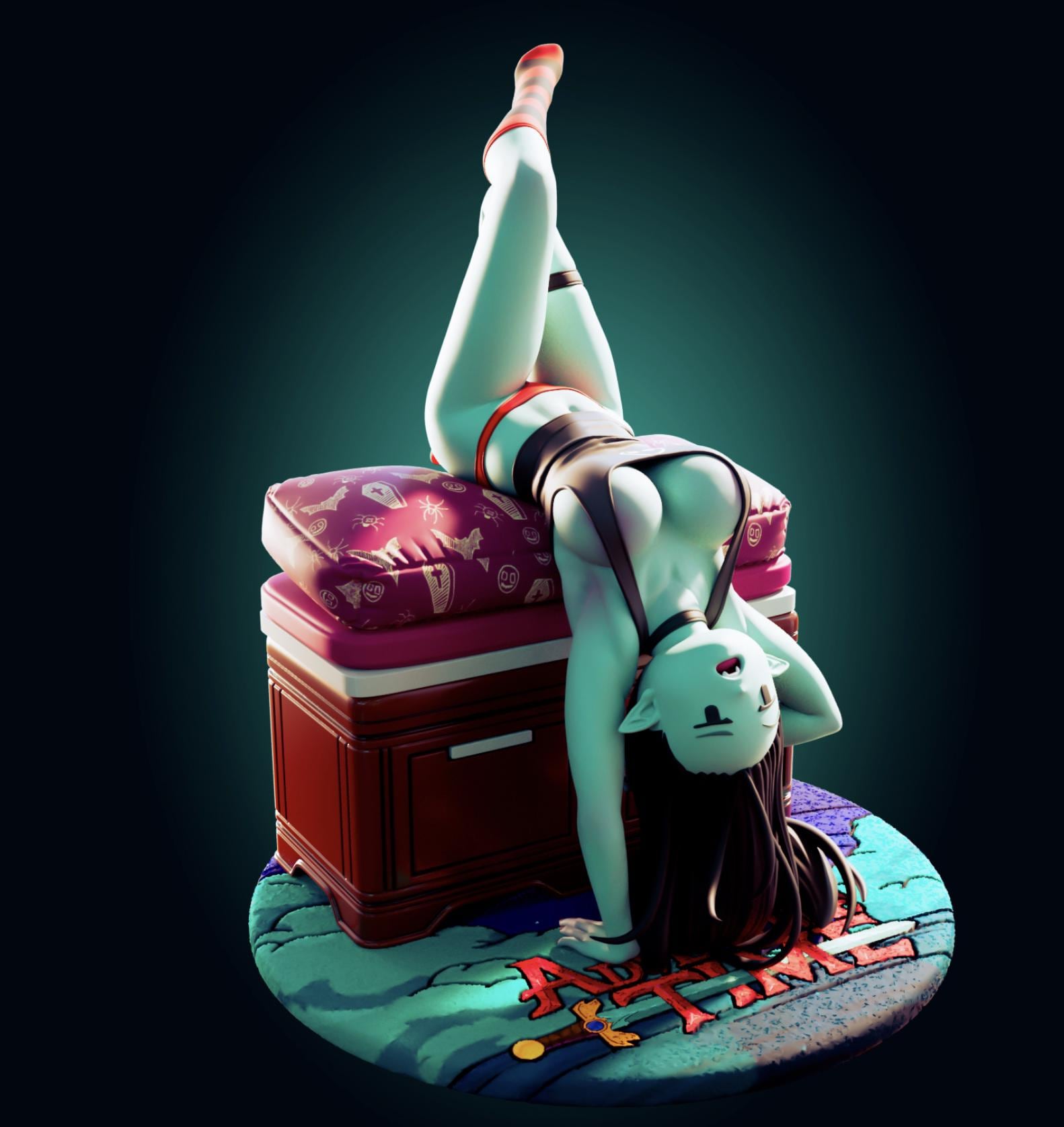 Vampire Girl Model Kit | 3D Resin Printed Figurine | Officer Rhu