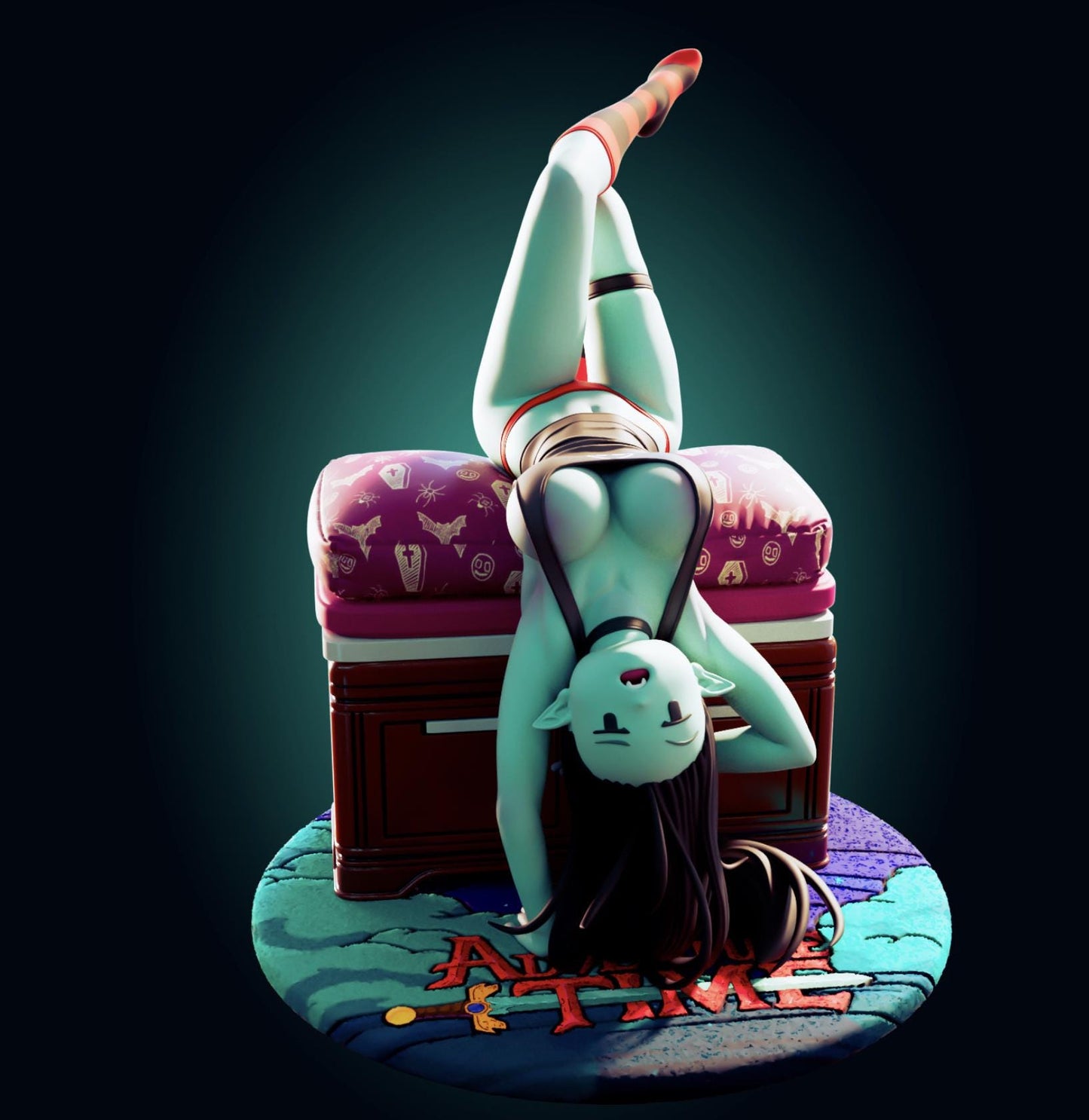 Vampire Girl Model Kit | 3D Resin Printed Figurine | Officer Rhu