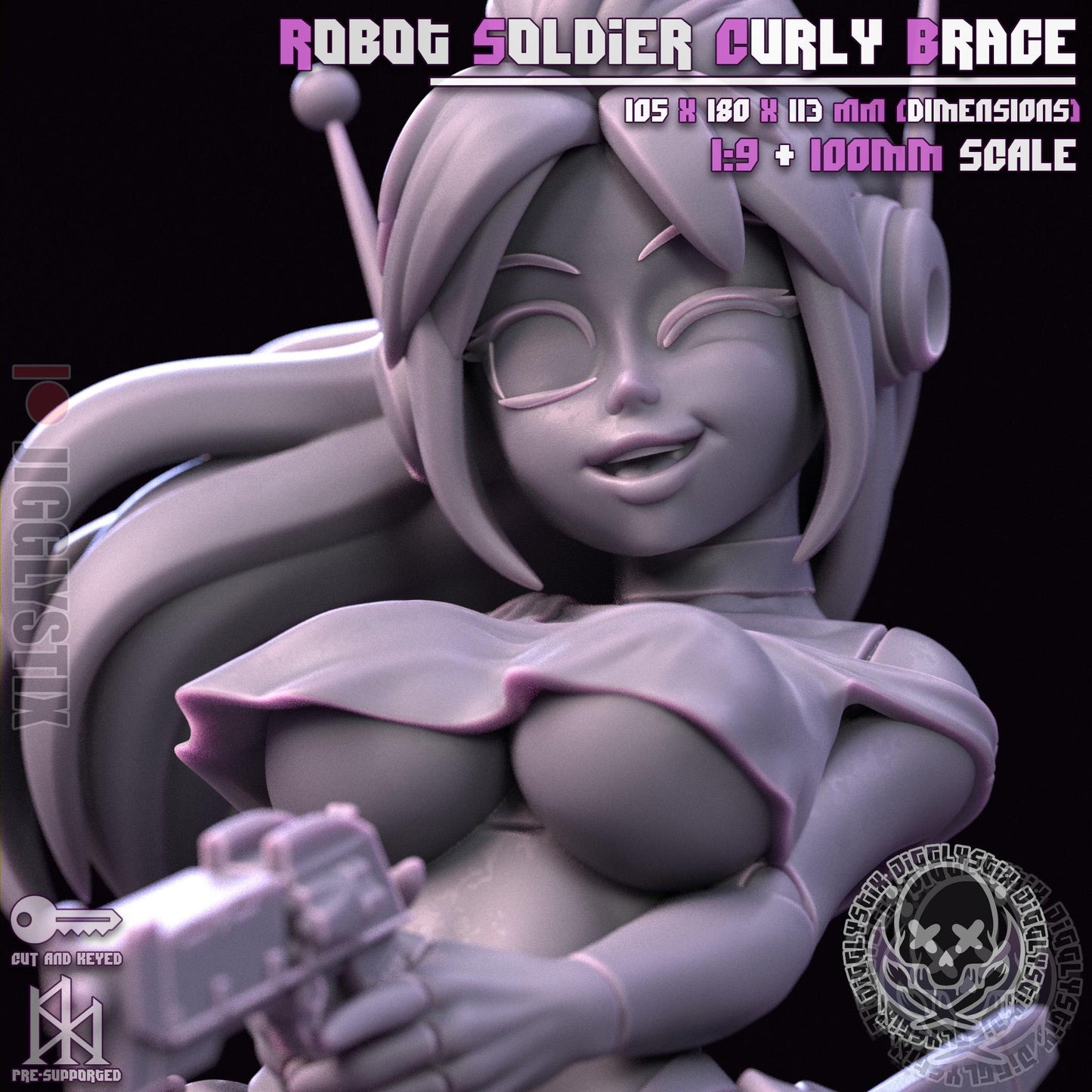 Robot Soldier Curly Brace Model Kit | Jigglystix