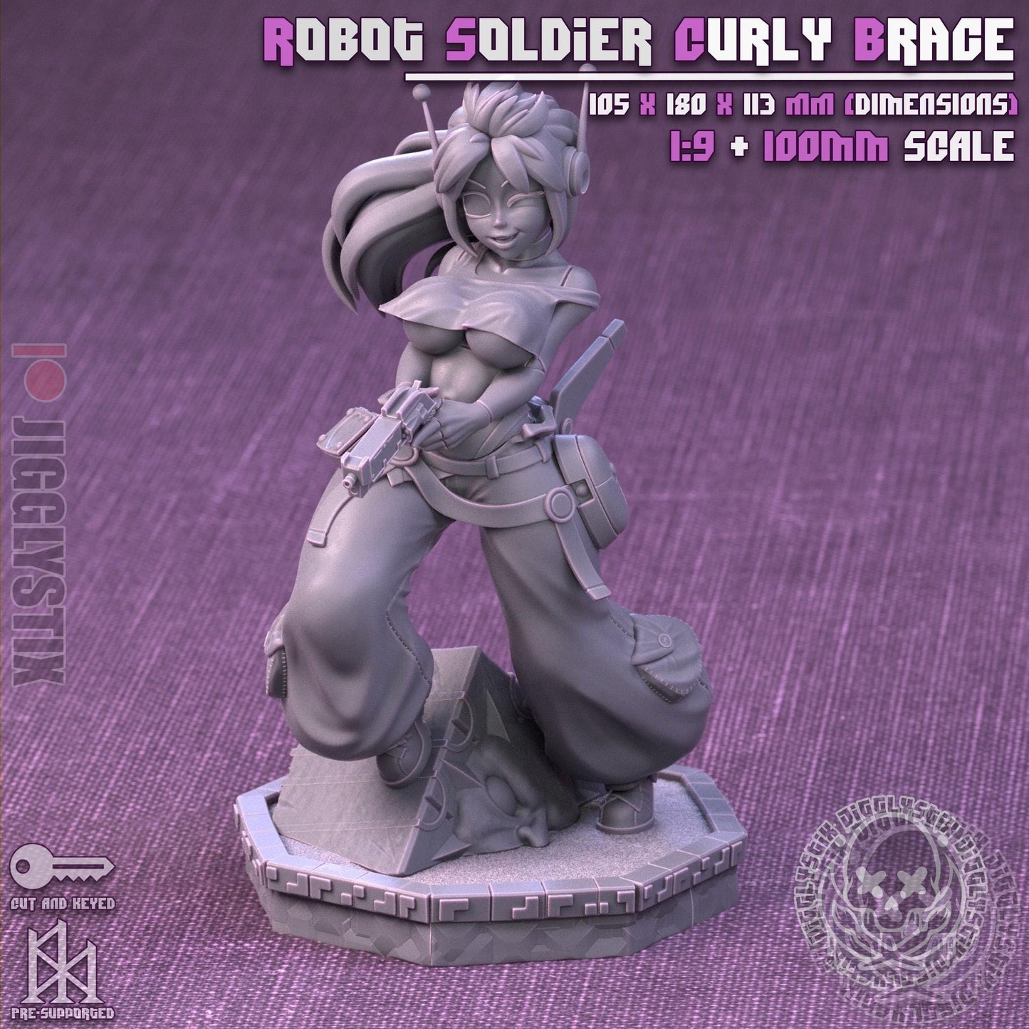 Robot Soldier Curly Brace Model Kit | Jigglystix