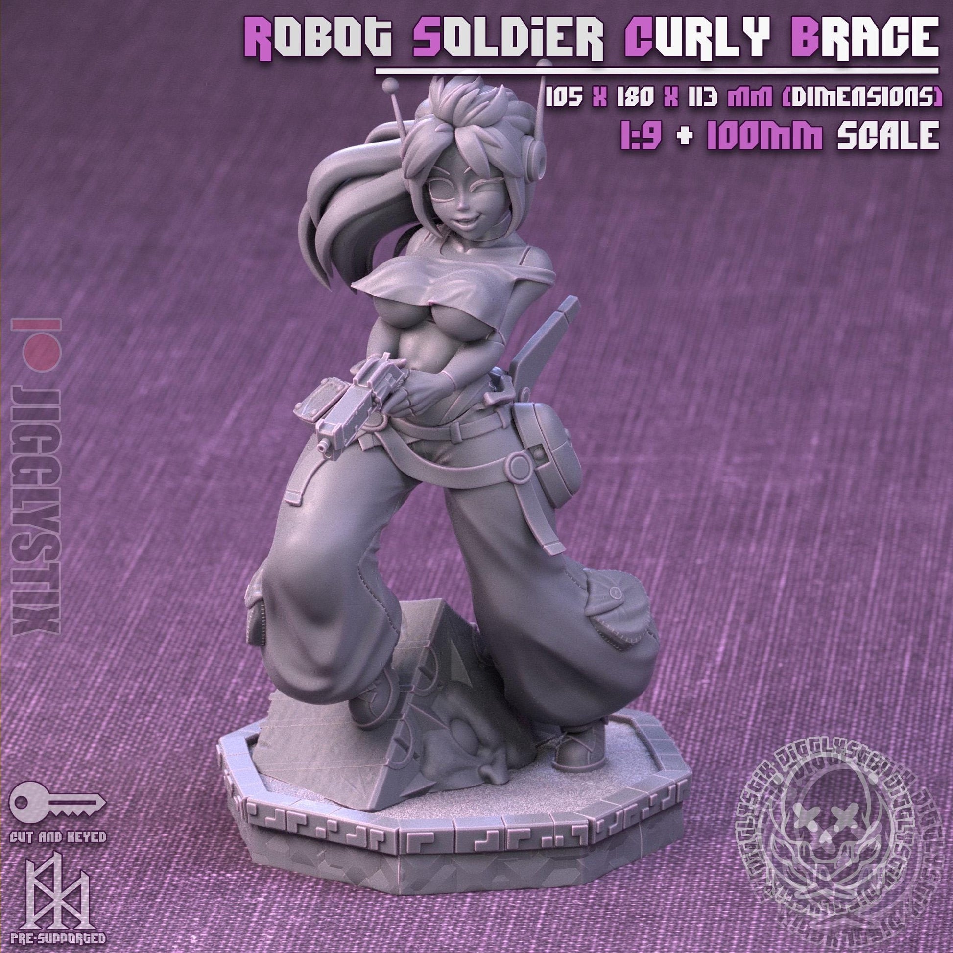Robot Soldier Curly Brace Model Kit | Jigglystix