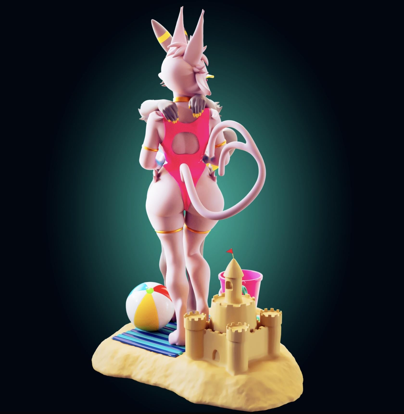 Fox Girls Model Kit | 3D Resin Printed Figurine | Officer Rhu