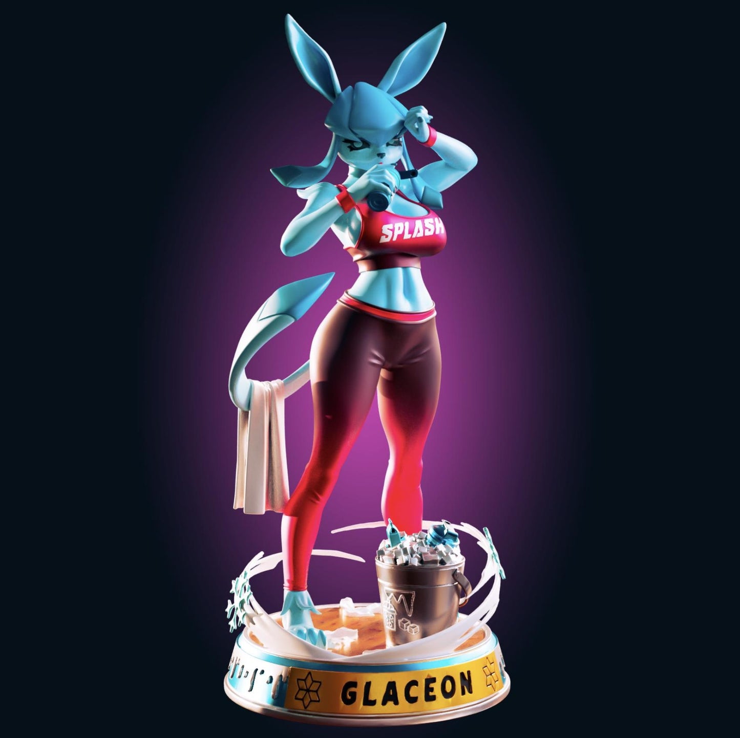 Ice Fox Girl Model Kit | 3D Resin Printed Figurine | Officer Rhu