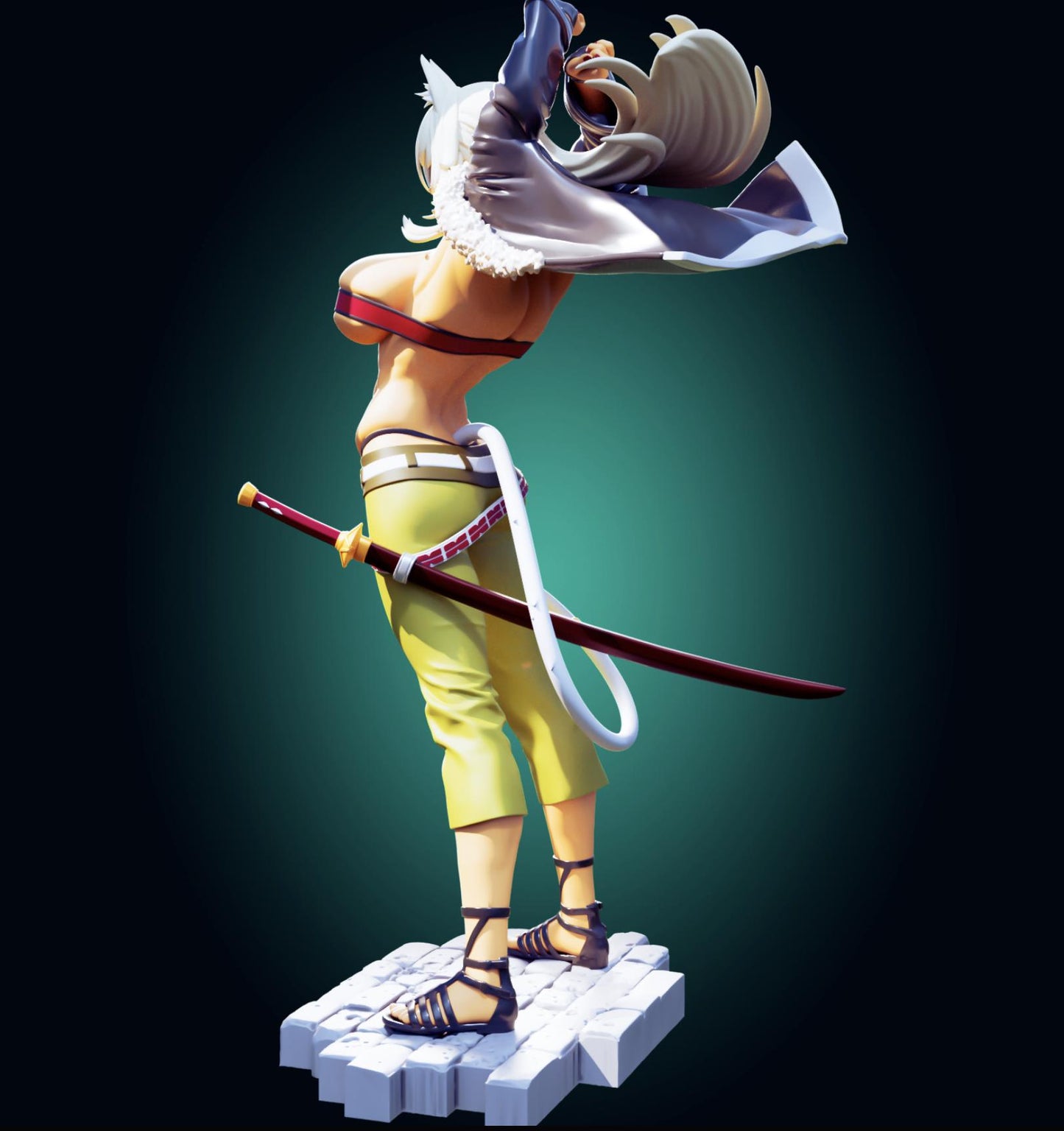 Beast Girl Model Kit | 3D Resin Printed Figurine | Officer Rhu