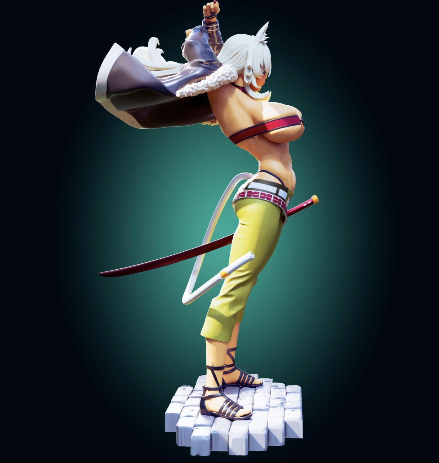 Beast Girl Model Kit | 3D Resin Printed Figurine | Officer Rhu