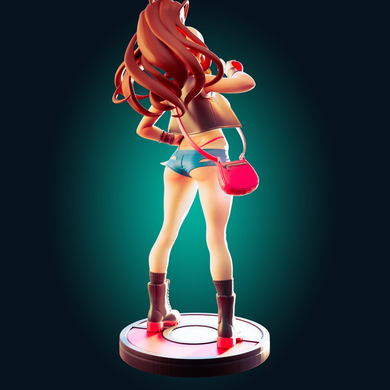 Gym Girl Model Kit | 3D Resin Printed Figurine | Officer Rhu