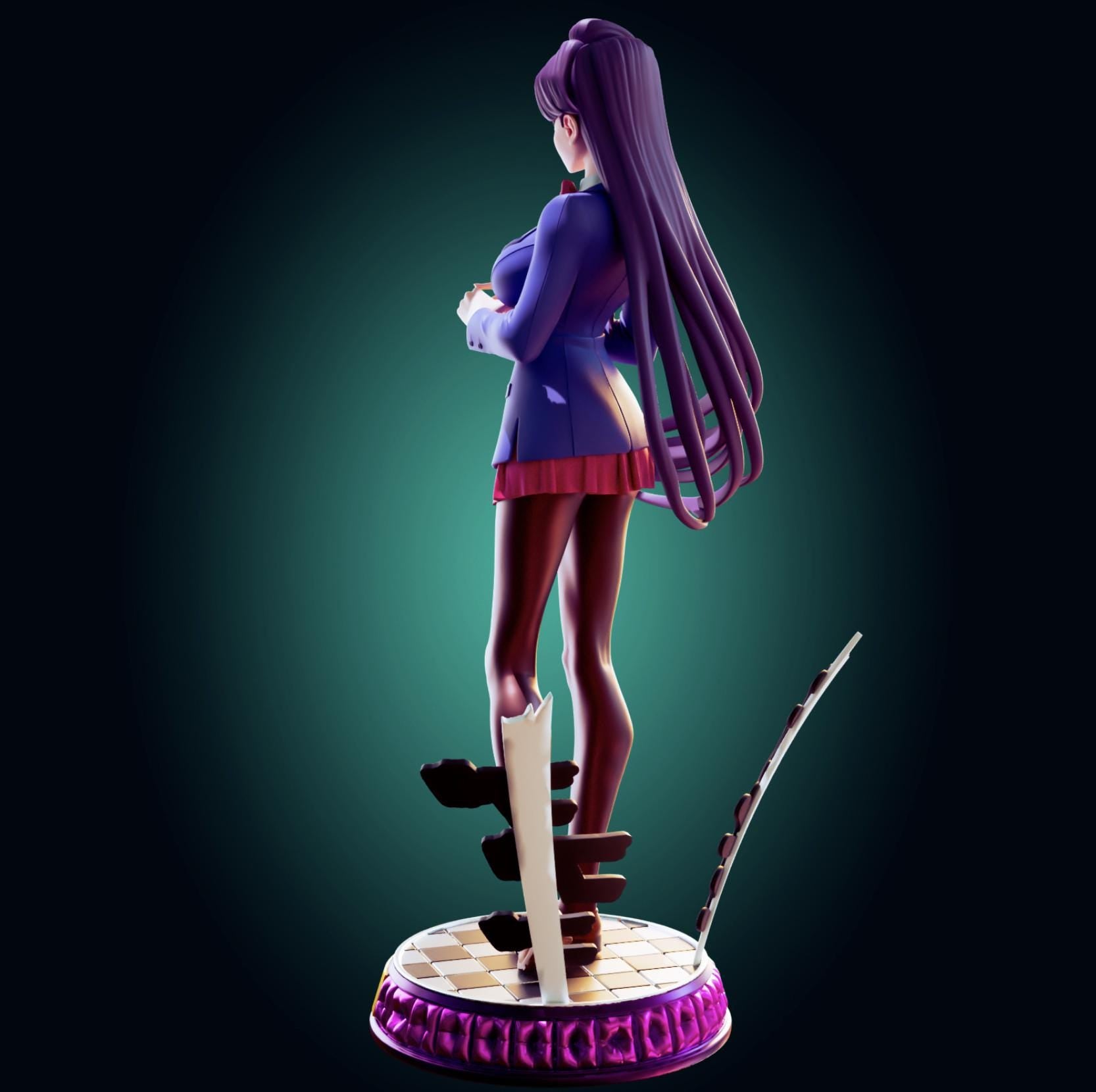 Japanese Schoolgirl Model Kit | 3D Resin Printed Figurine | Officer Rhu