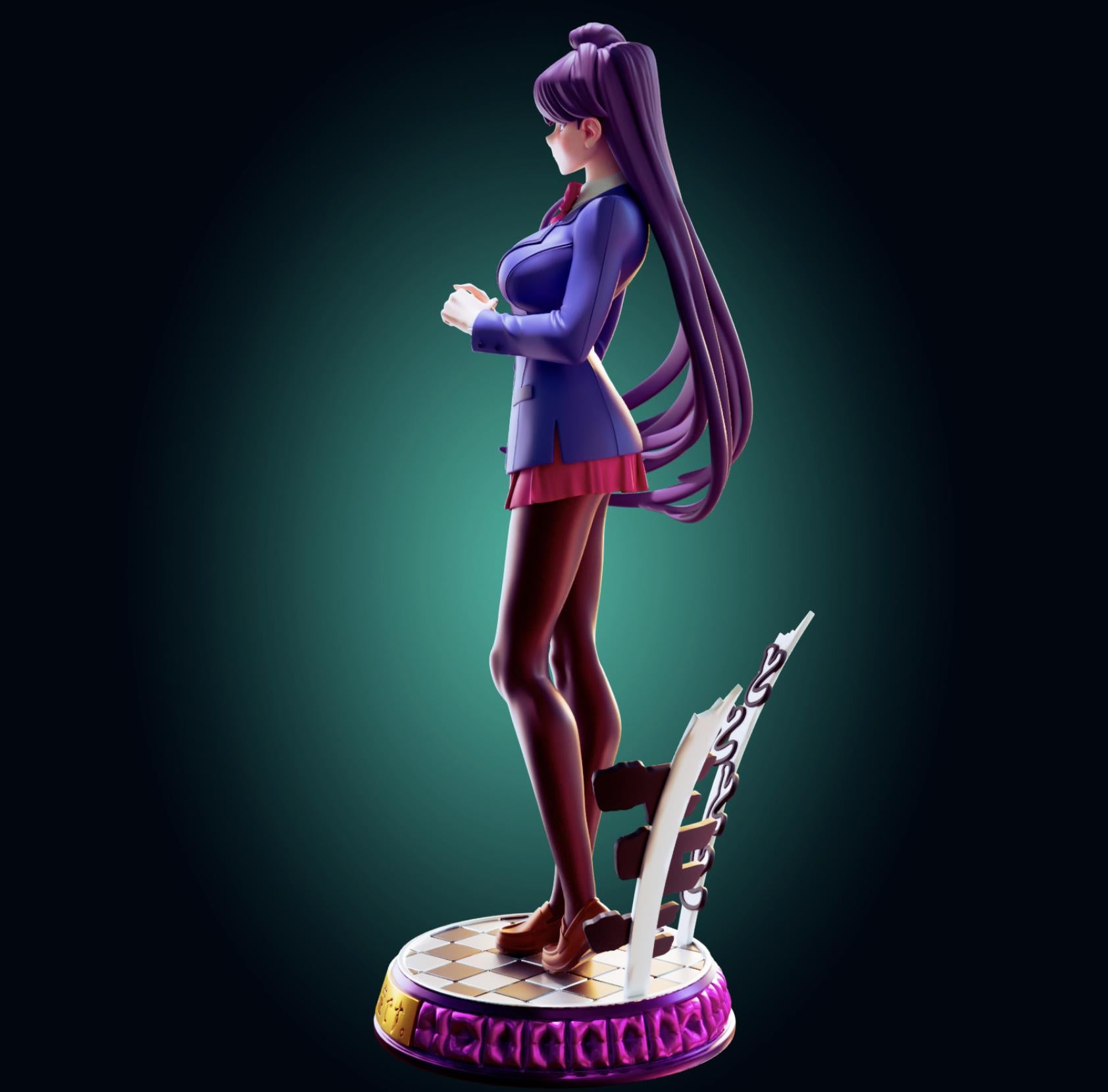 Japanese Schoolgirl Model Kit | 3D Resin Printed Figurine | Officer Rhu