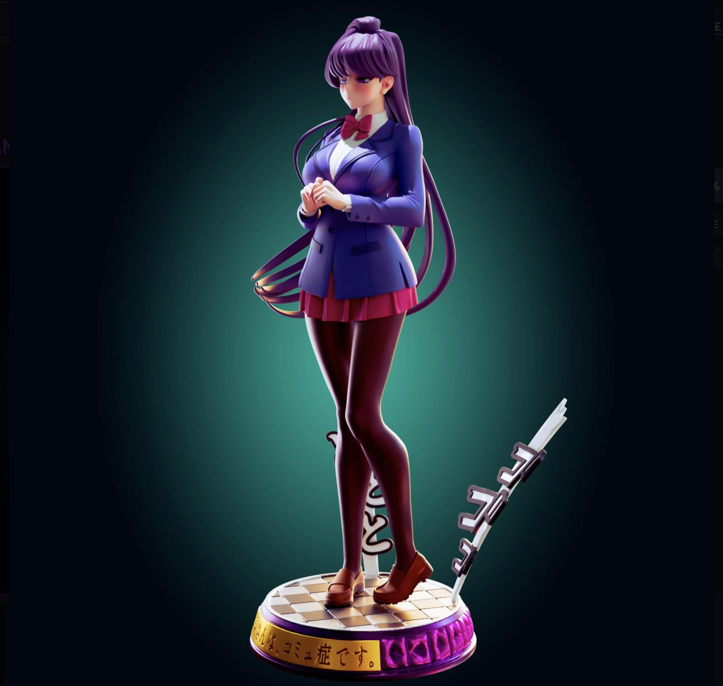 Japanese Schoolgirl Model Kit | 3D Resin Printed Figurine | Officer Rhu