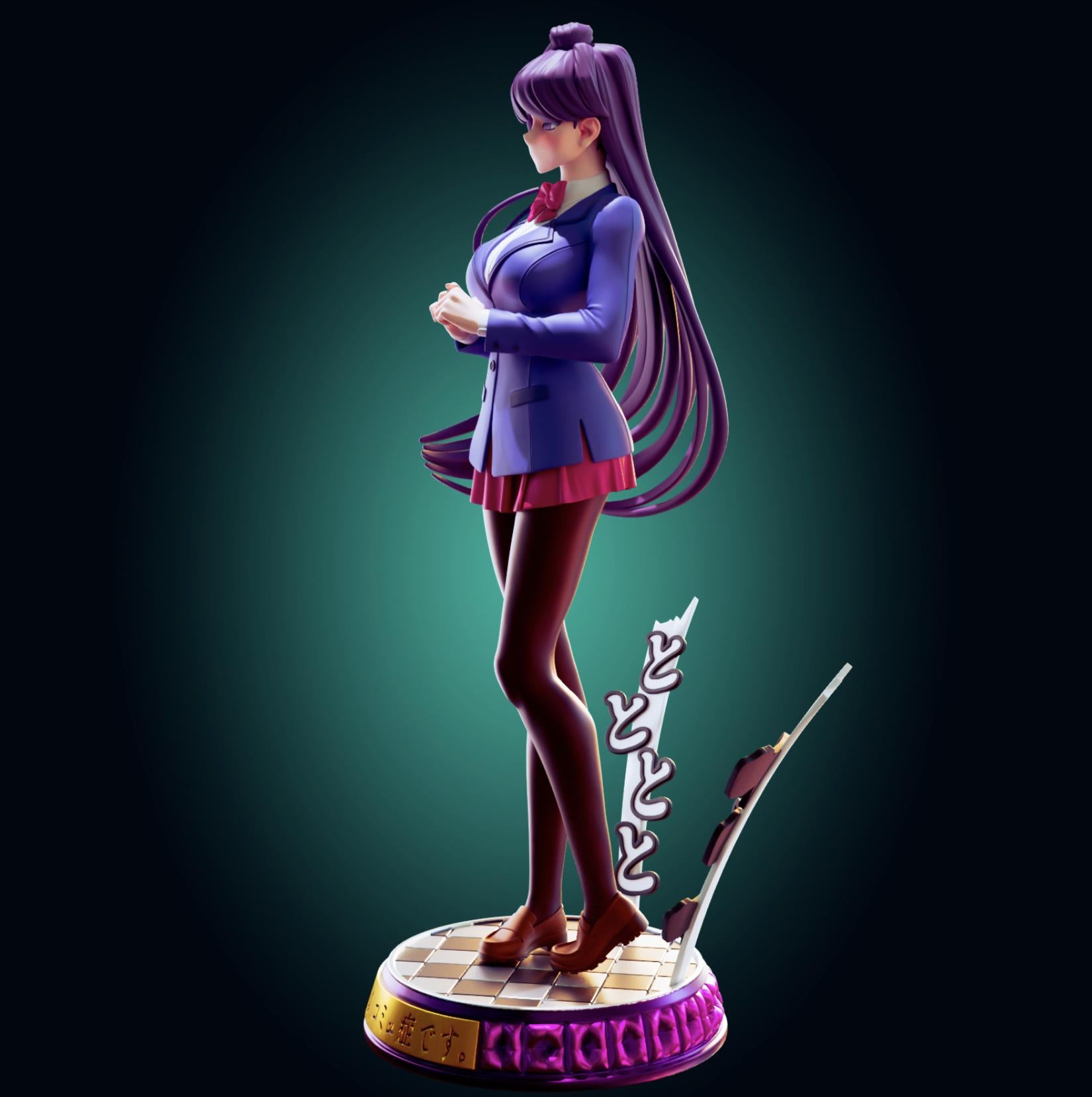 Japanese Schoolgirl Model Kit | 3D Resin Printed Figurine | Officer Rhu