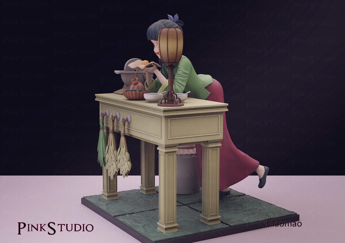 Apothecary Apprentice Model Kit | 3D Resin Printed Figurine | Pink Studio