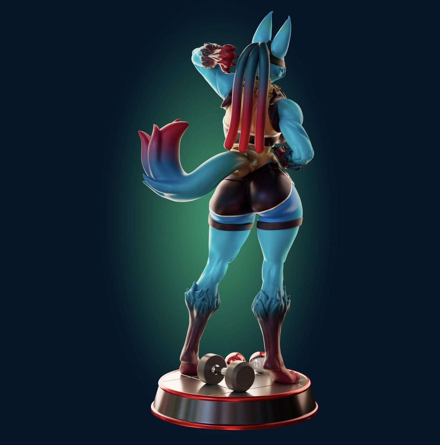 Wolf Girl Model Kit | 3D Resin Printed Figurine | Officer Rhu