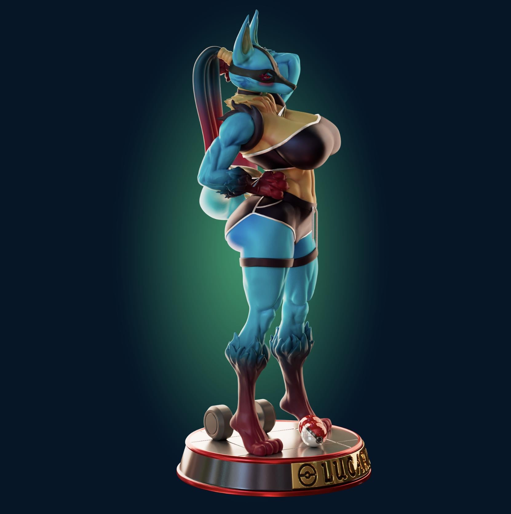 Wolf Girl Model Kit | 3D Resin Printed Figurine | Officer Rhu