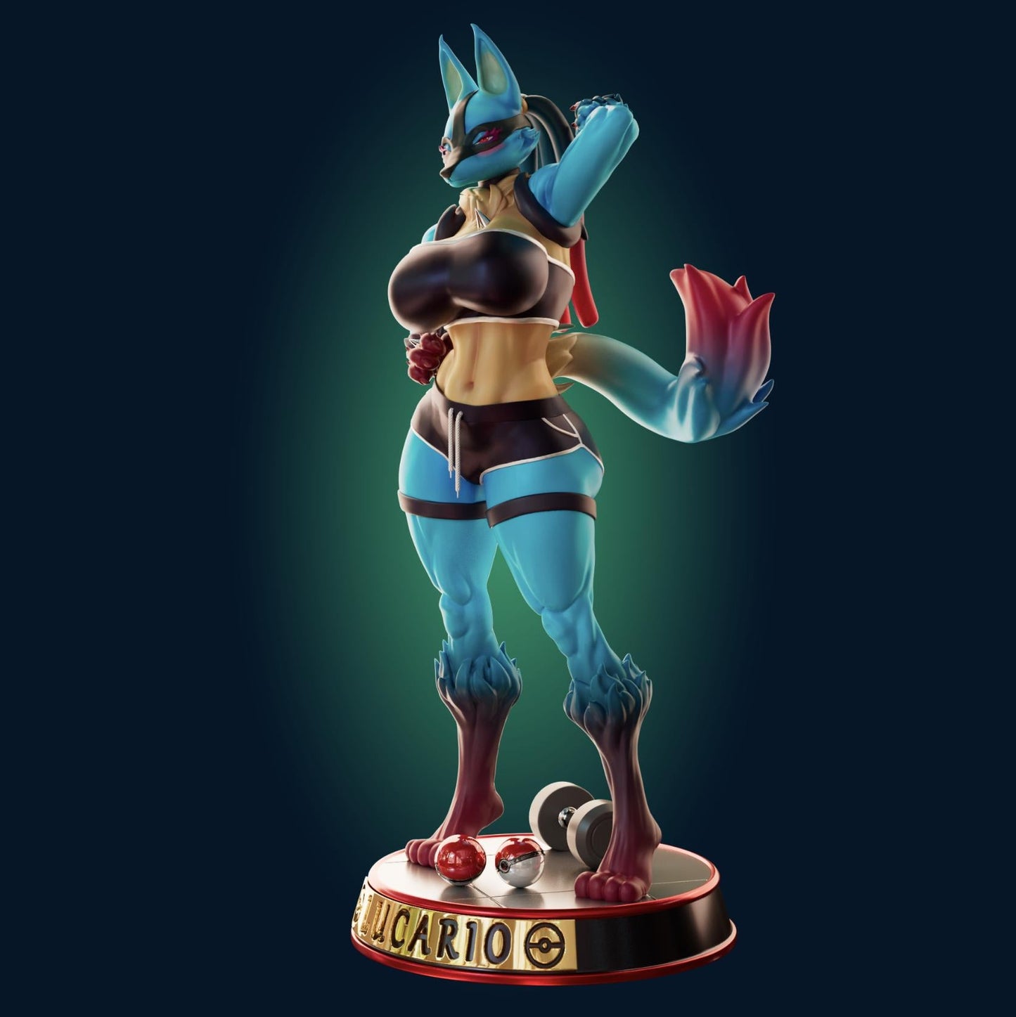 Wolf Girl Model Kit | 3D Resin Printed Figurine | Officer Rhu