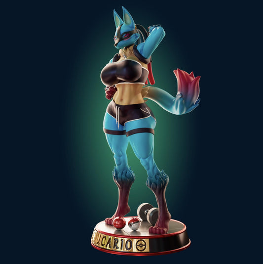 Wolf Girl Model Kit | 3D Resin Printed Figurine | Officer Rhu