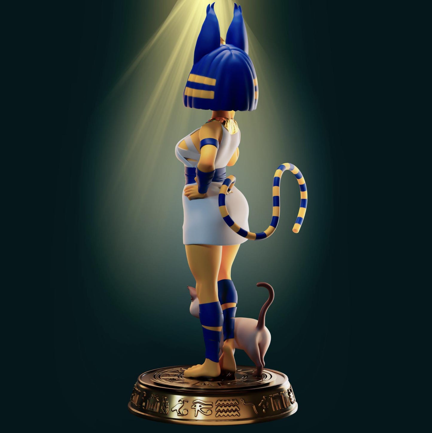Egyptian Cat Girl Model Kit | 3D Resin Printed Figurine | Officer Rhu